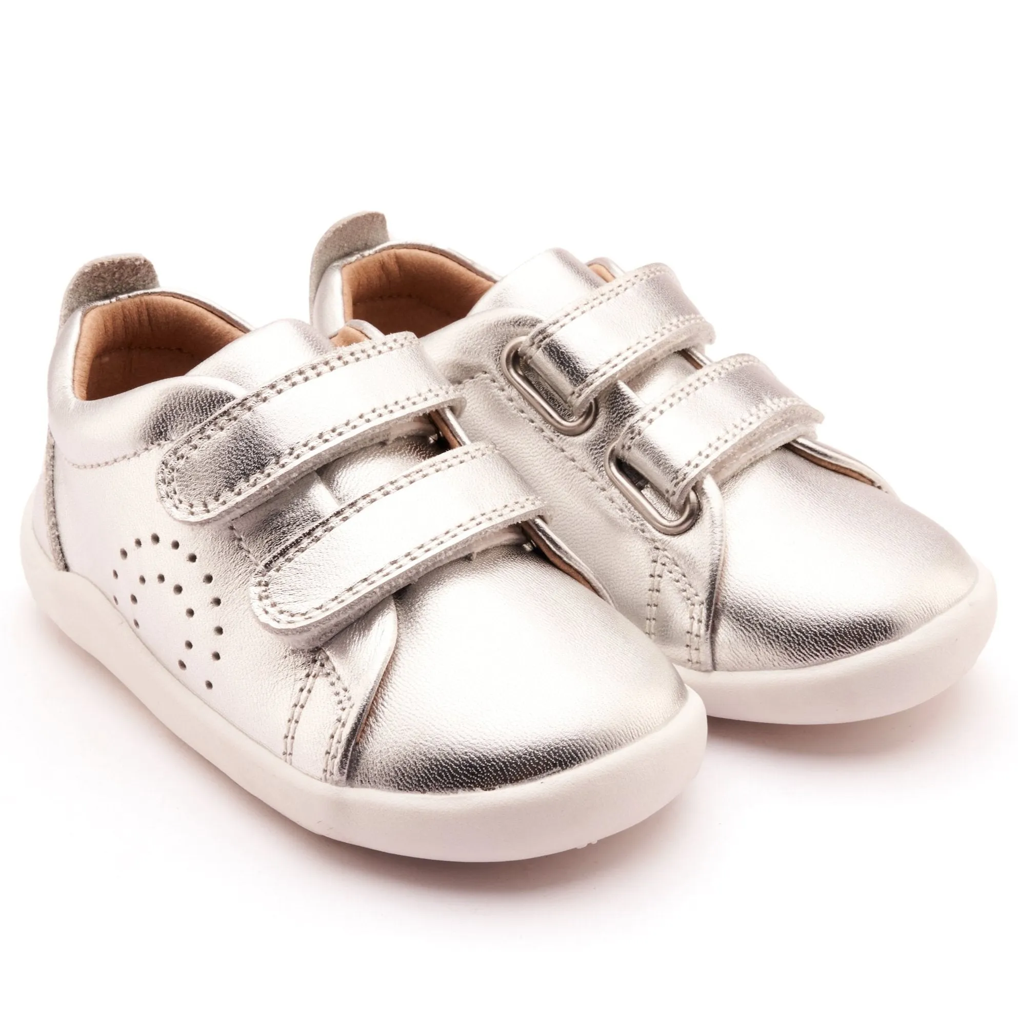 Old Soles Boy's and Girl's LittleTot Casual Shoes - Silver Label Details