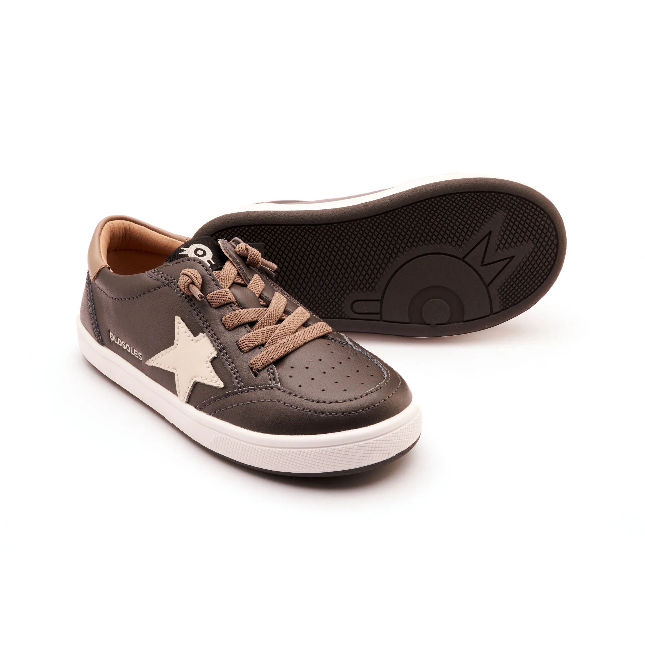 Old Soles Boy's and Girl's Platinum Runner Casual Shoes - Antracita / Taupe / Sporco Versatile Footwear