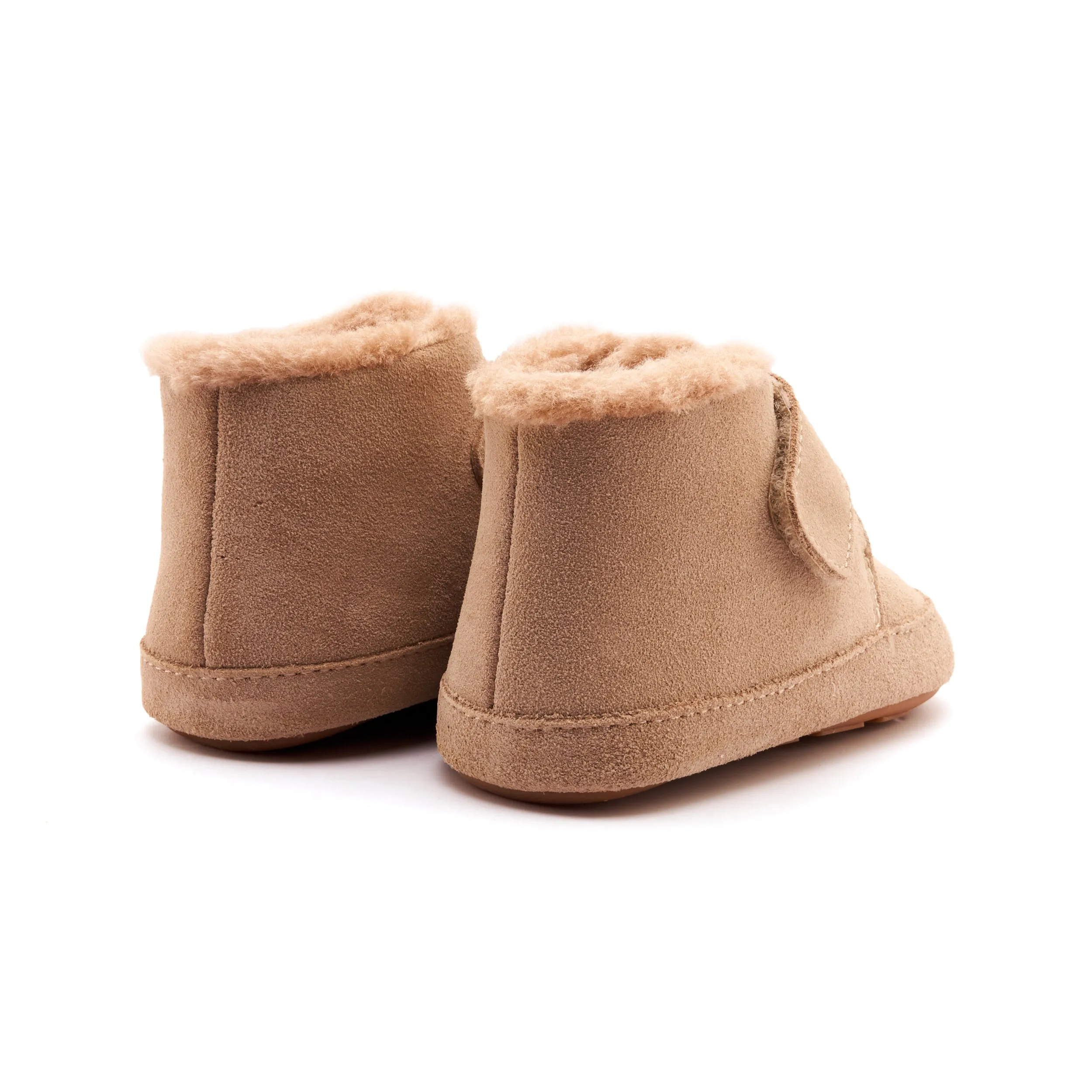 Old Soles Boy's and Girl's Shloofy Casual Shoes - Sand Suede Dark Kids