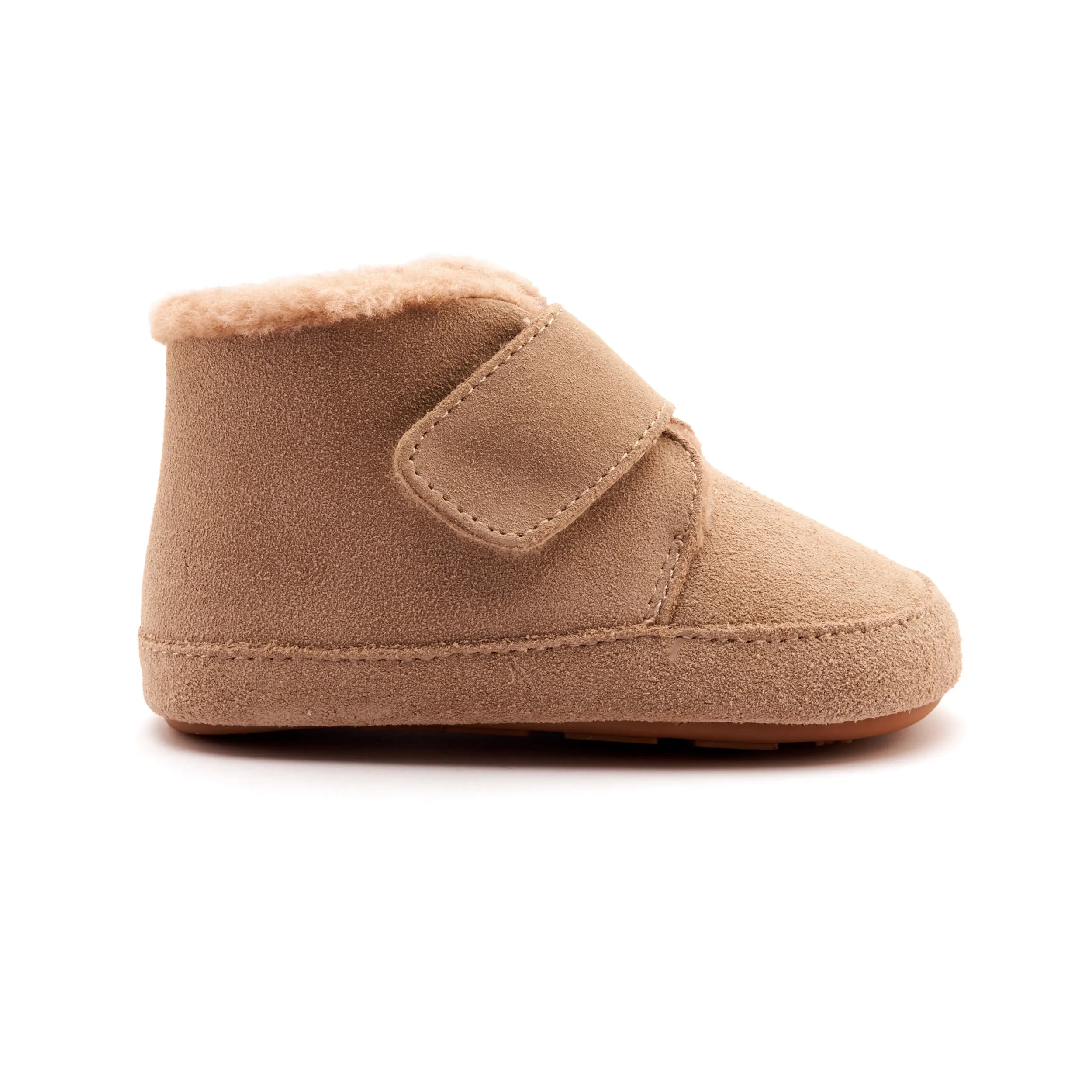 Old Soles Boy's and Girl's Shloofy Casual Shoes - Sand Suede Dark Kids