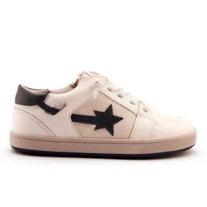 Old Soles Boy's and Girl's Star Runner Casual Shoes - Snow / Navy / Gris Classic kids' looks