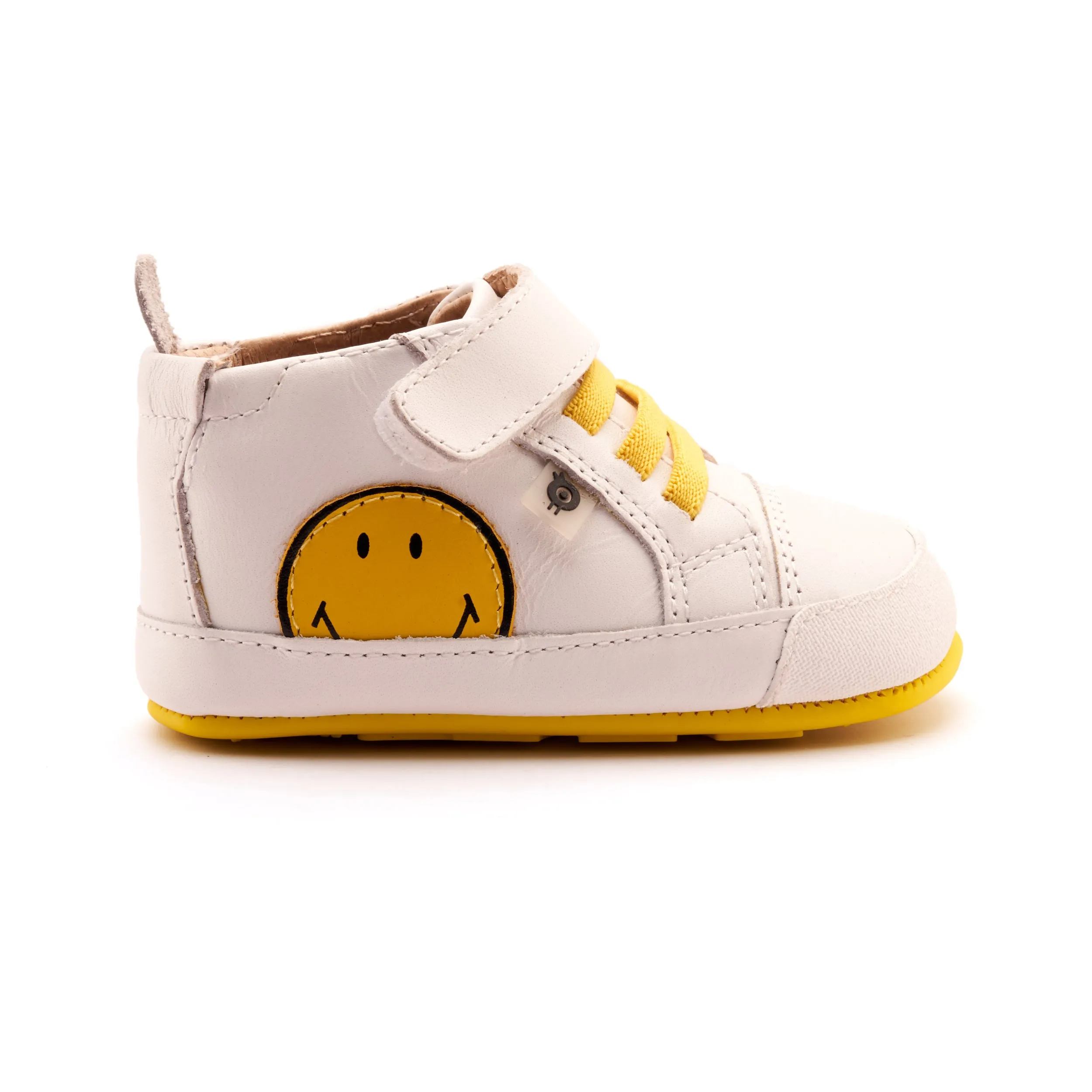 Old Soles Boy's and Girl's Super Smile Casual Shoes - Snow / Fluro Yellow Sports Wear
