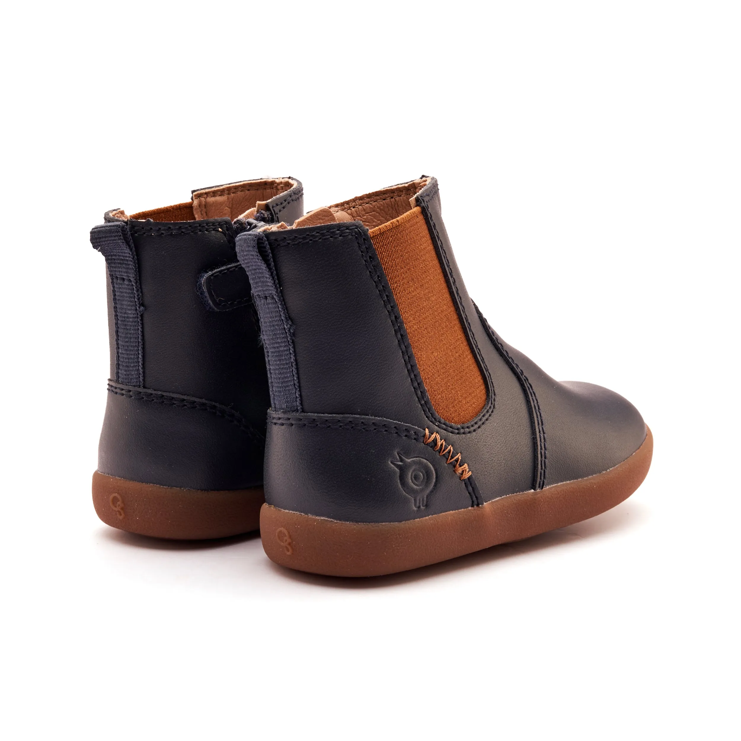Old Soles Boy's and Girl's Ziggy Boot Boots - Navy Neutral Kids