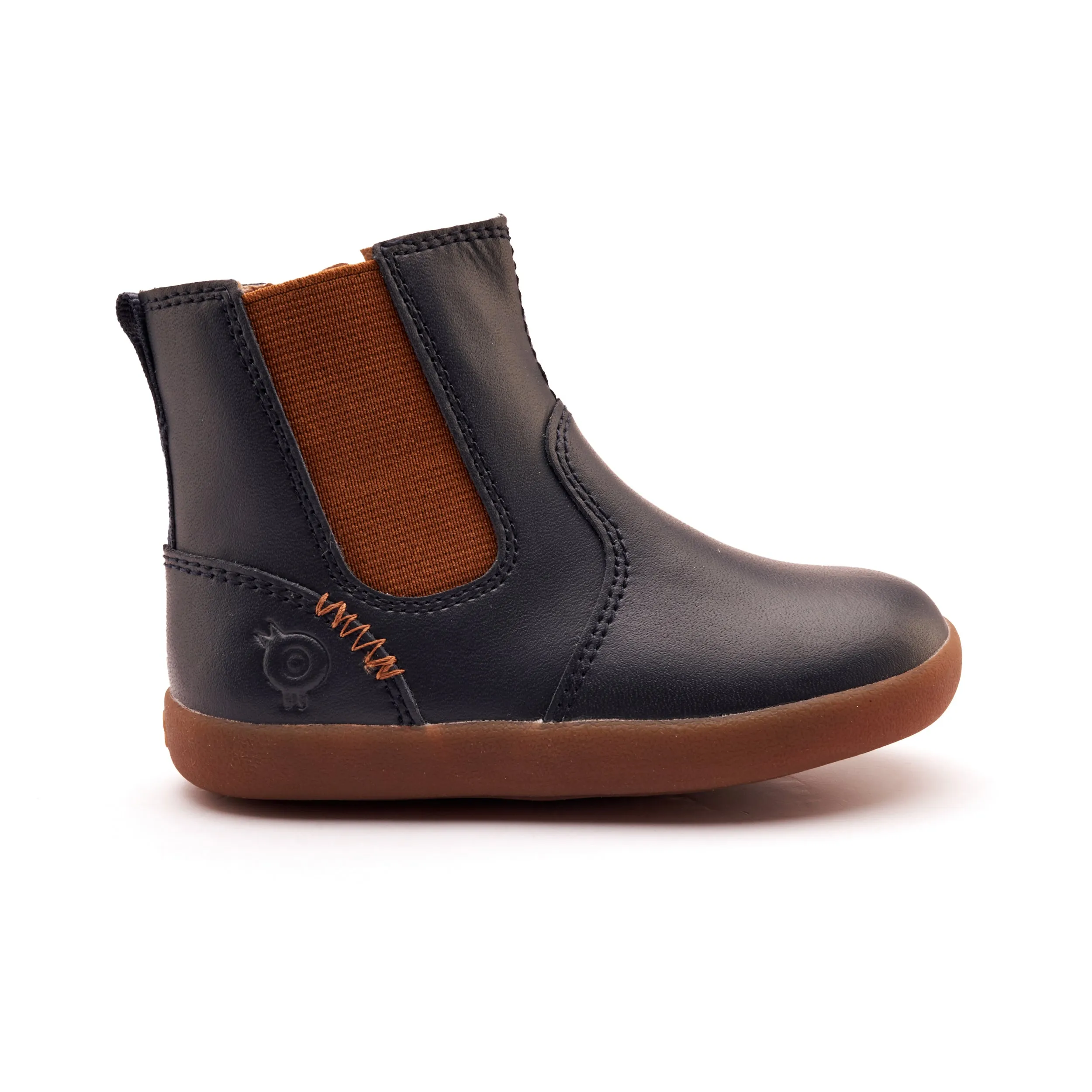 Old Soles Boy's and Girl's Ziggy Boot Boots - Navy Neutral Kids