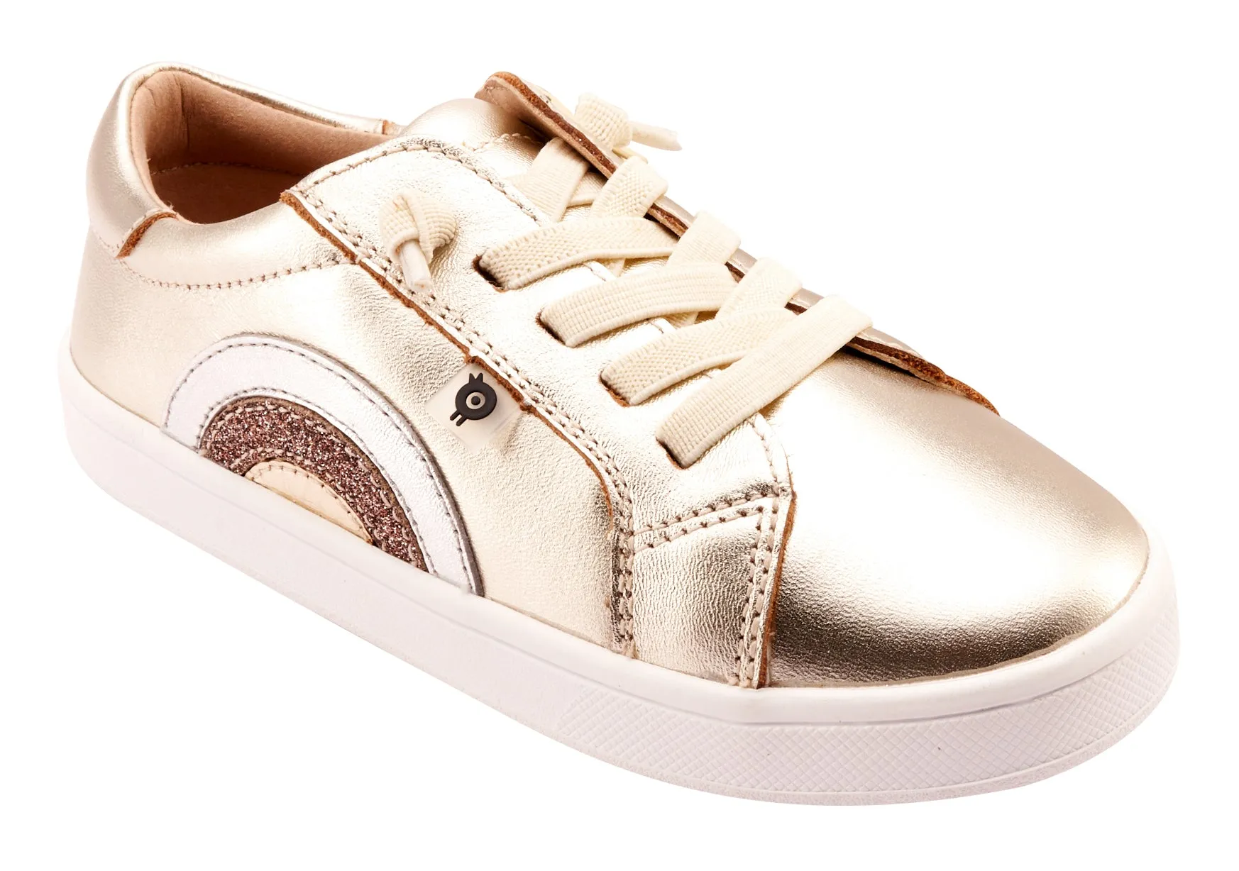 Old Soles Girl's 1010 Rainbow Jumpa Casual Shoes - Titanium / Silver / Glam Choc / Gold Adolescent Shoes