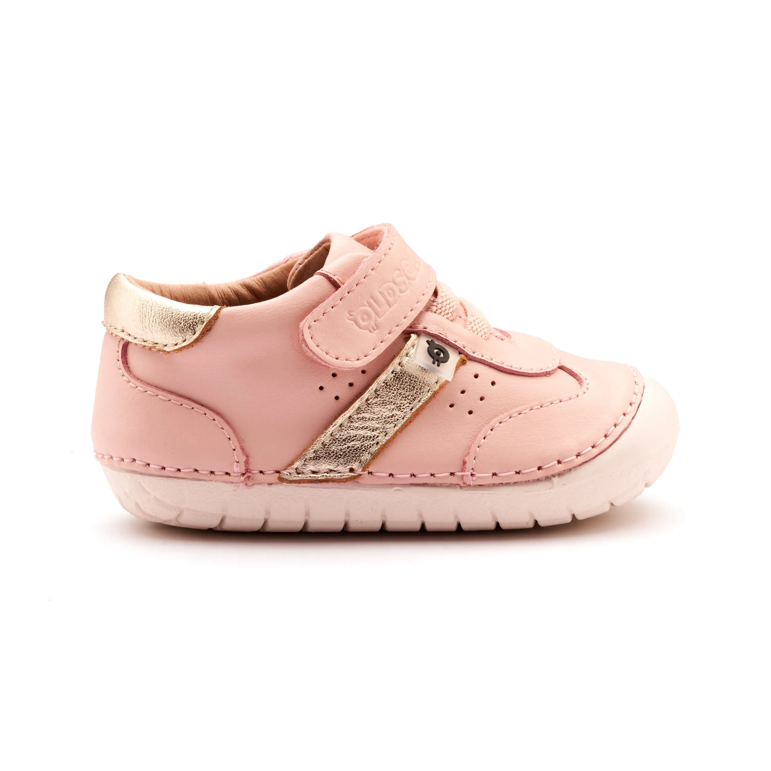 Old Soles Girl's 4100 Roady Pave Casual Shoes - Powder Pink / Gold / White Sole Quality Assurance