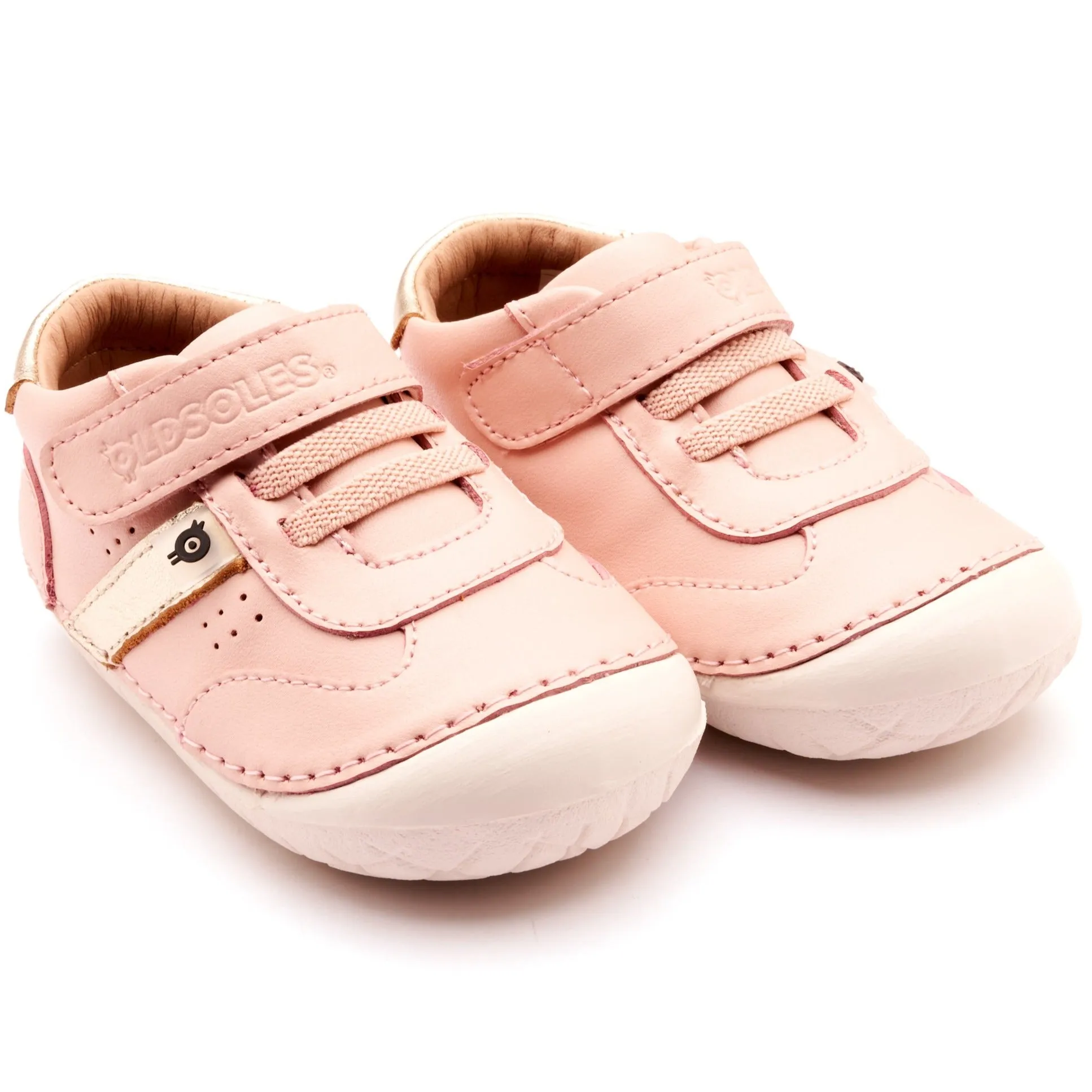 Old Soles Girl's 4100 Roady Pave Casual Shoes - Powder Pink / Gold / White Sole Quality Assurance