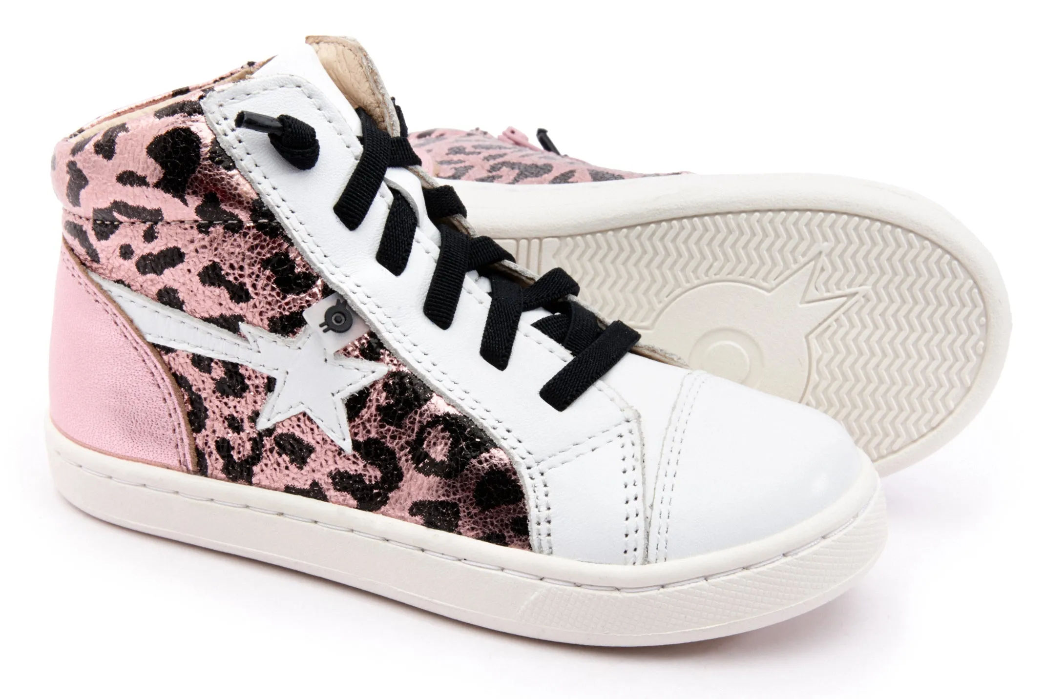 Old Soles Girl's 6117 Shoot-High Sneaker - Washed Pink Metallic/Snow/Pink Frost Customer Service