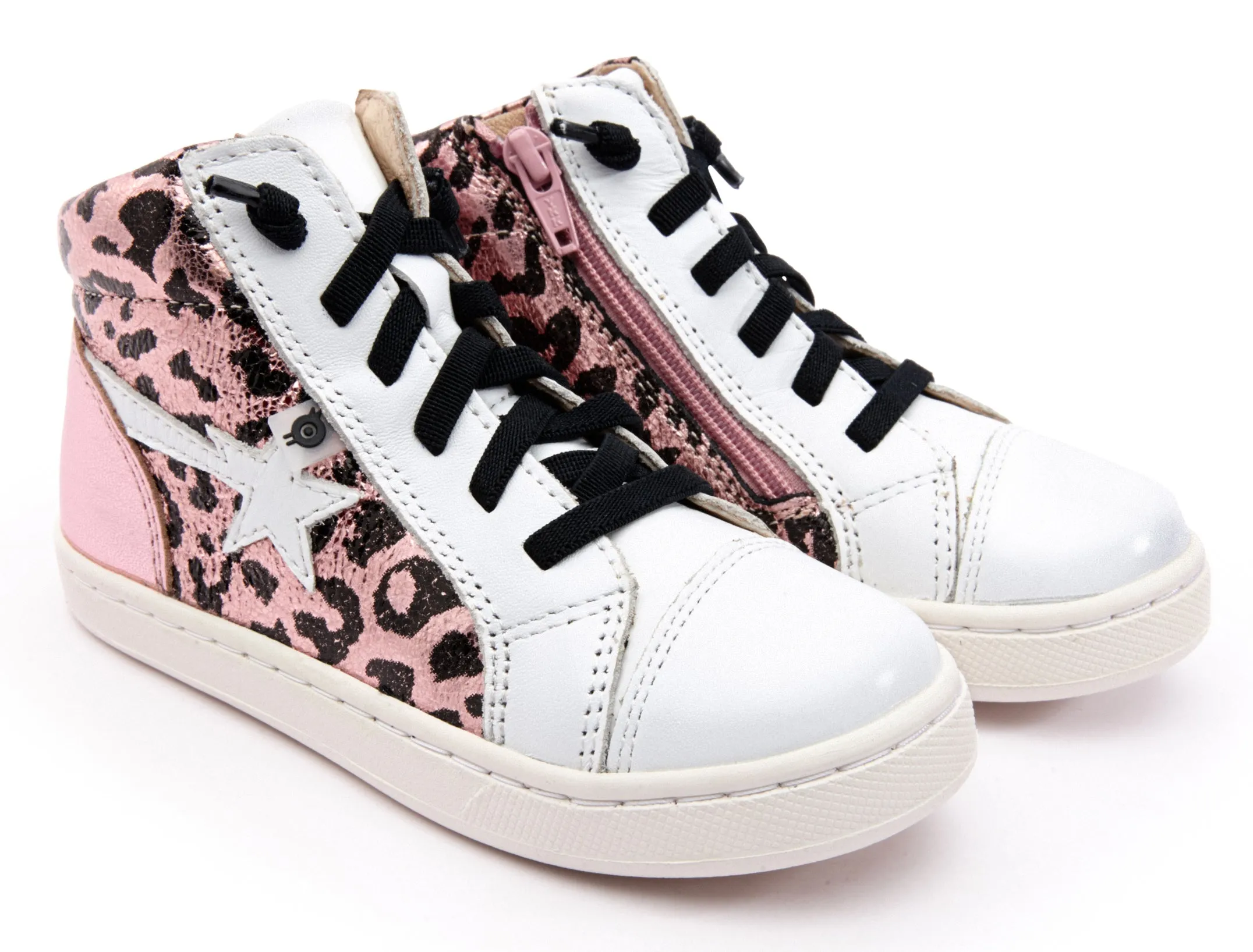 Old Soles Girl's 6117 Shoot-High Sneaker - Washed Pink Metallic/Snow/Pink Frost Customer Service
