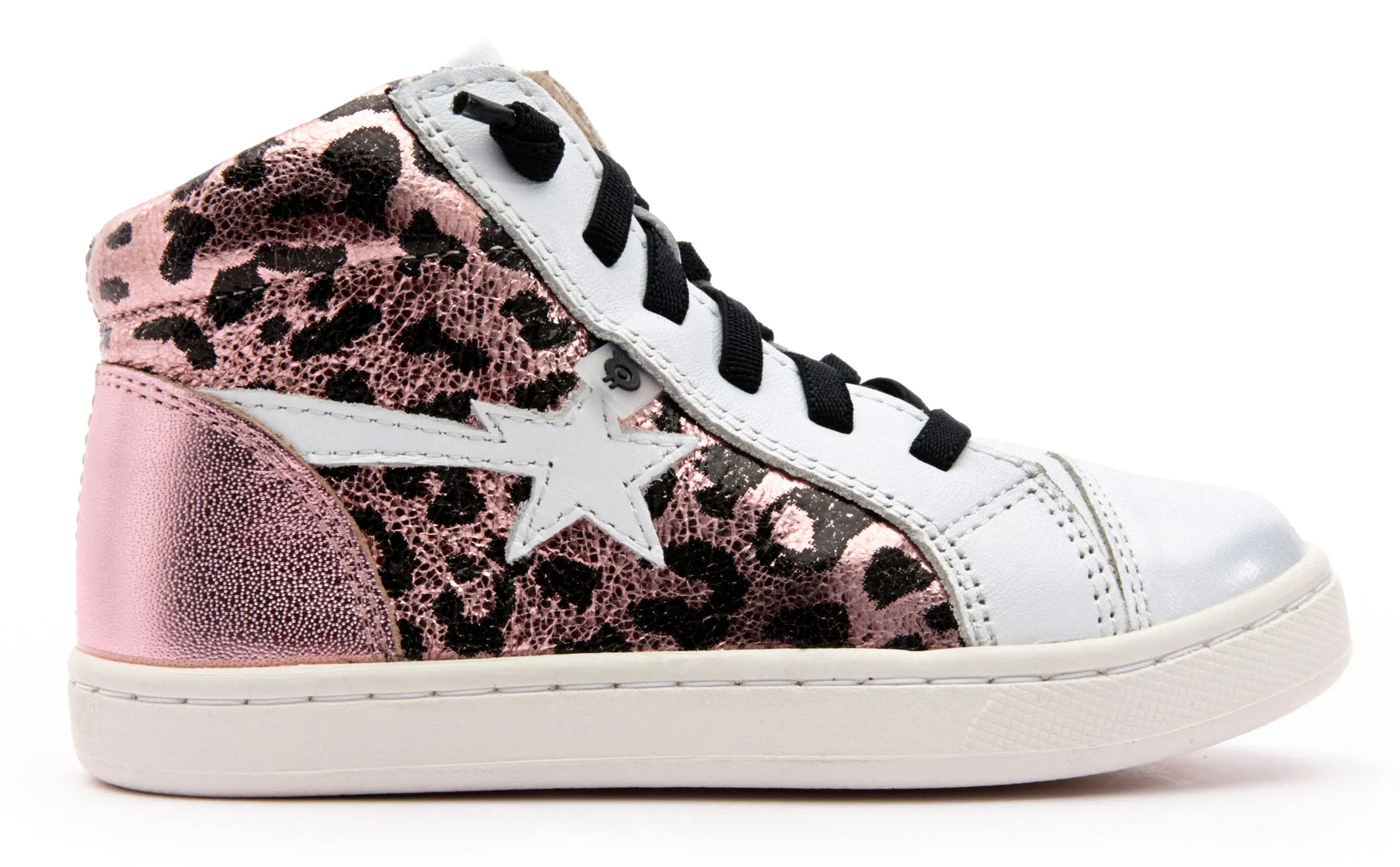 Old Soles Girl's 6117 Shoot-High Sneaker - Washed Pink Metallic/Snow/Pink Frost Customer Service