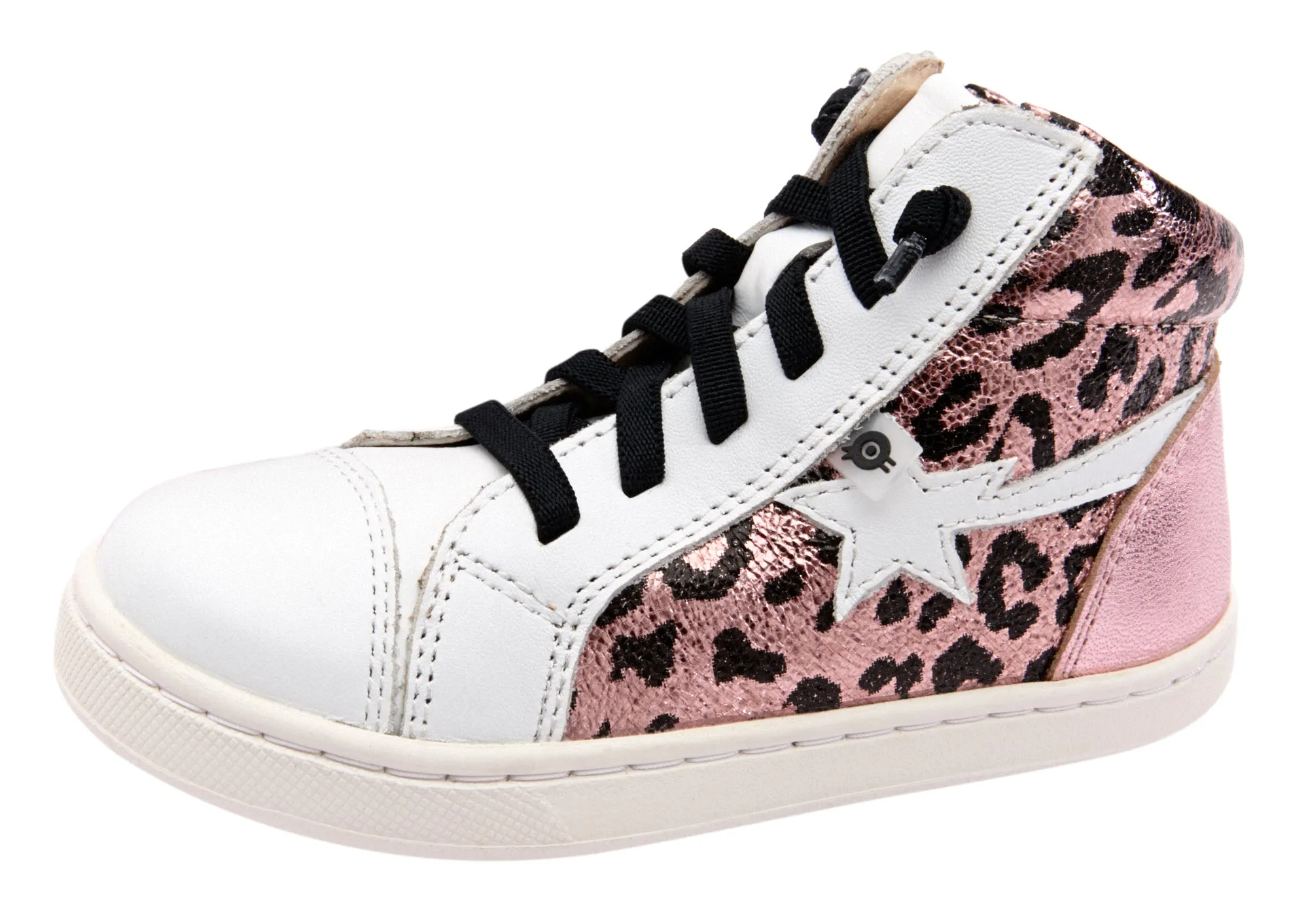 Washable kids' products Old Soles Girl's 6117 Shoot-High Sneaker - Washed Pink Metallic/Snow/Pink Frost