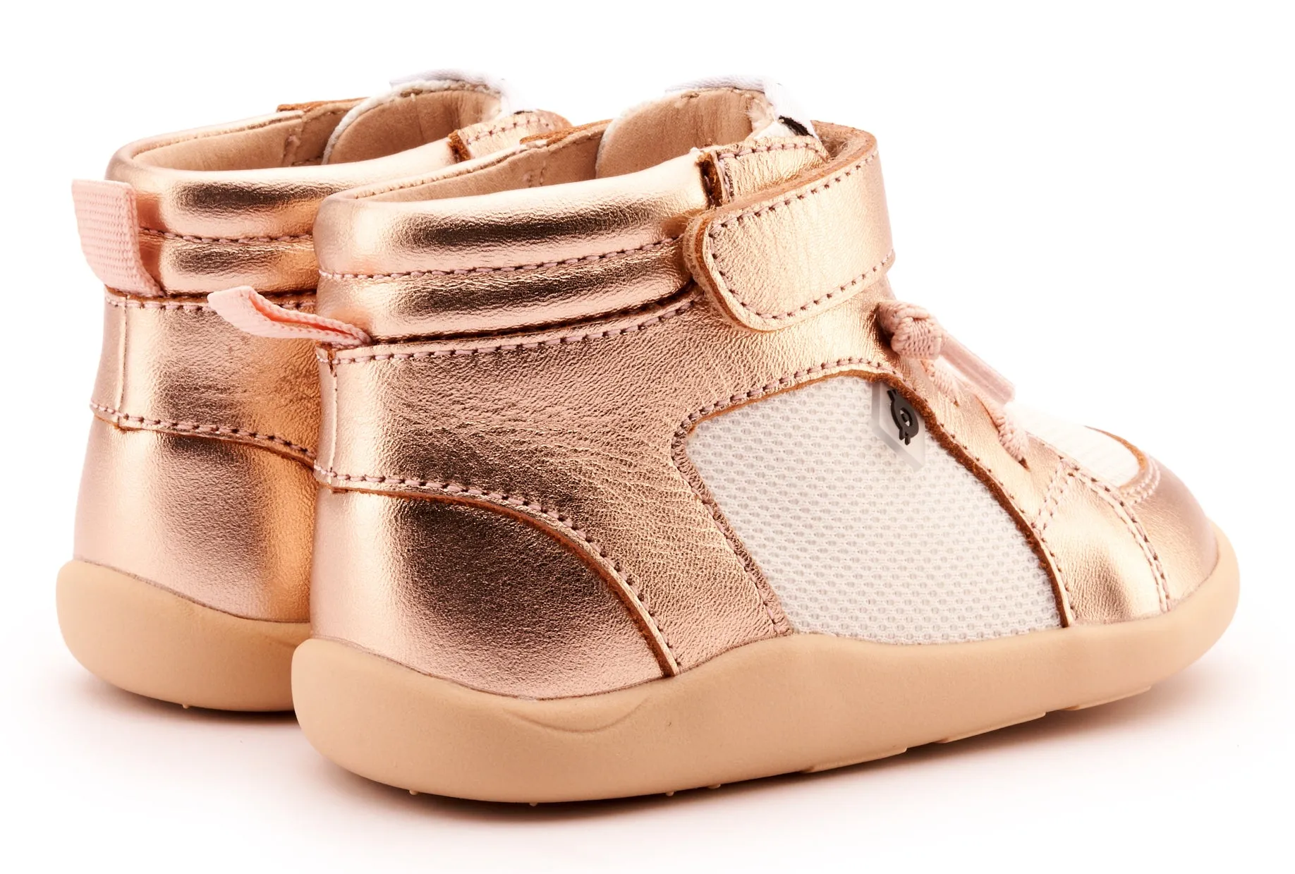 Old Soles Girl's 8045 Mainlander Casual Shoes - Copper / White Easy Wear