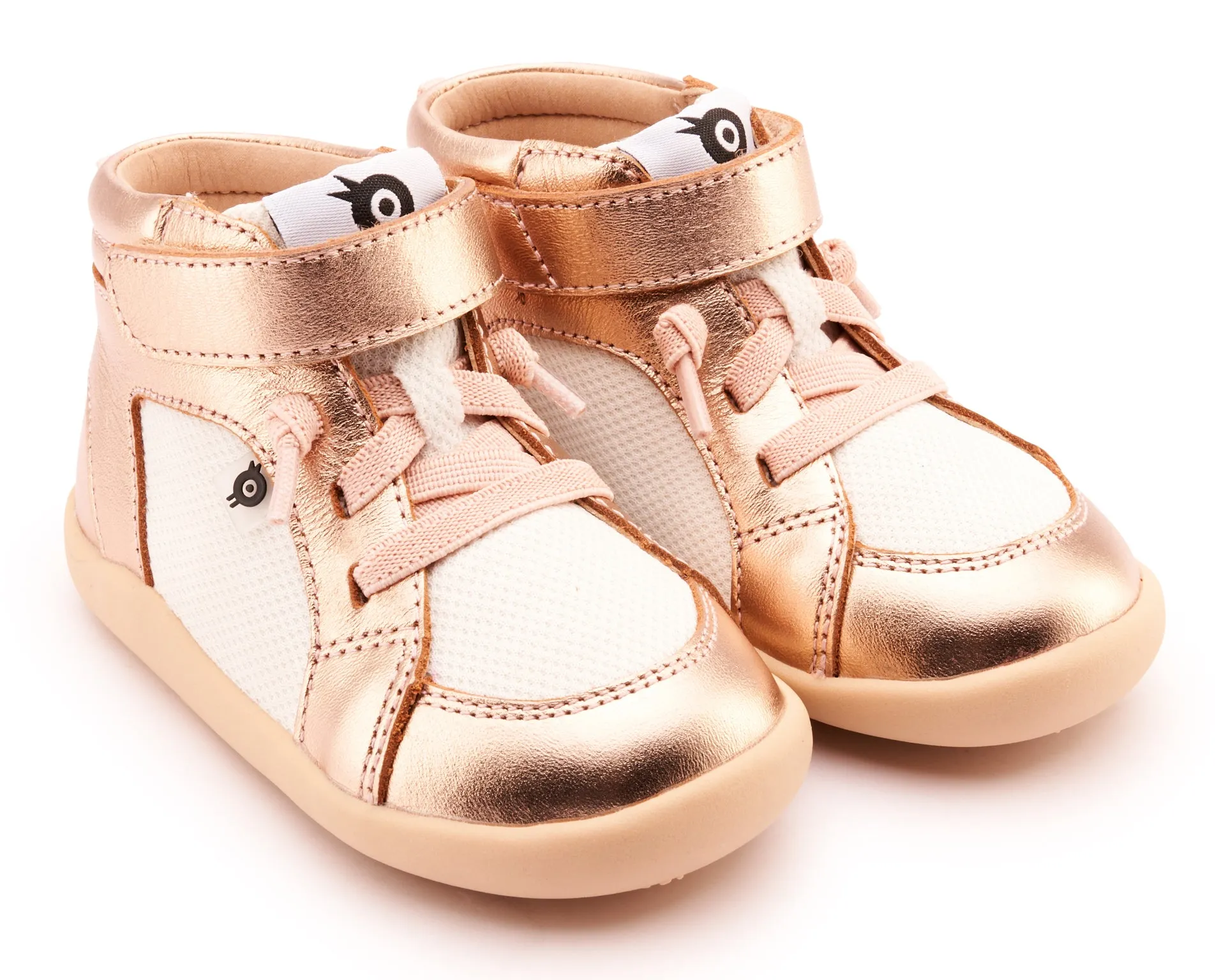 Old Soles Girl's 8045 Mainlander Casual Shoes - Copper / White Easy Wear