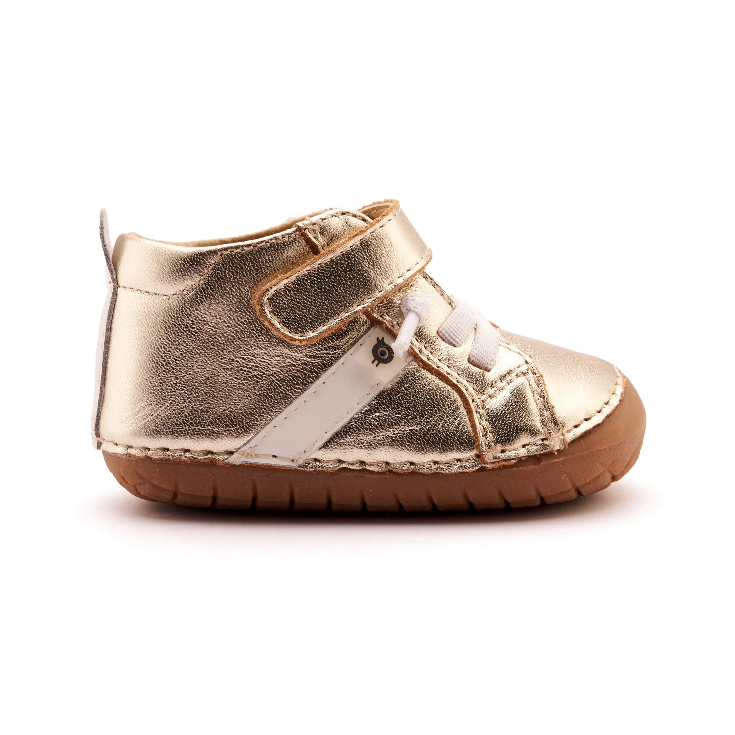 Old Soles Girl's and Boy's Roadway Pave Casual Shoes - Gold / Snow Durable Design