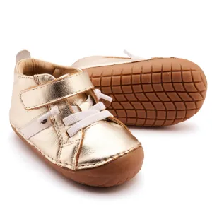Old Soles Girl's and Boy's Roadway Pave Casual Shoes - Gold / Snow Unisex kids' items