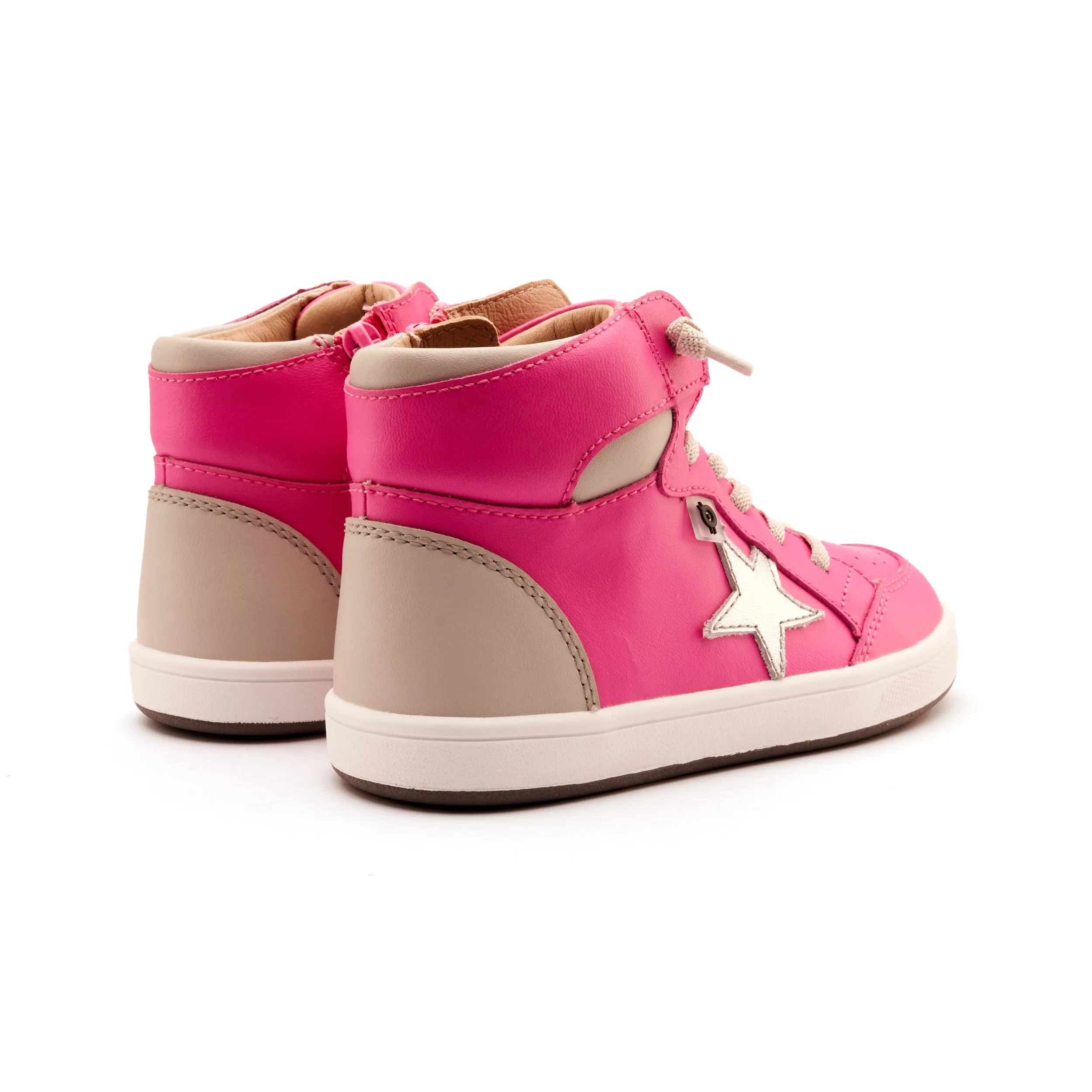 Old Soles Girl's and Boy's Starling Casual Shoes - Rosy / Gris / Silver Hiking Shoes