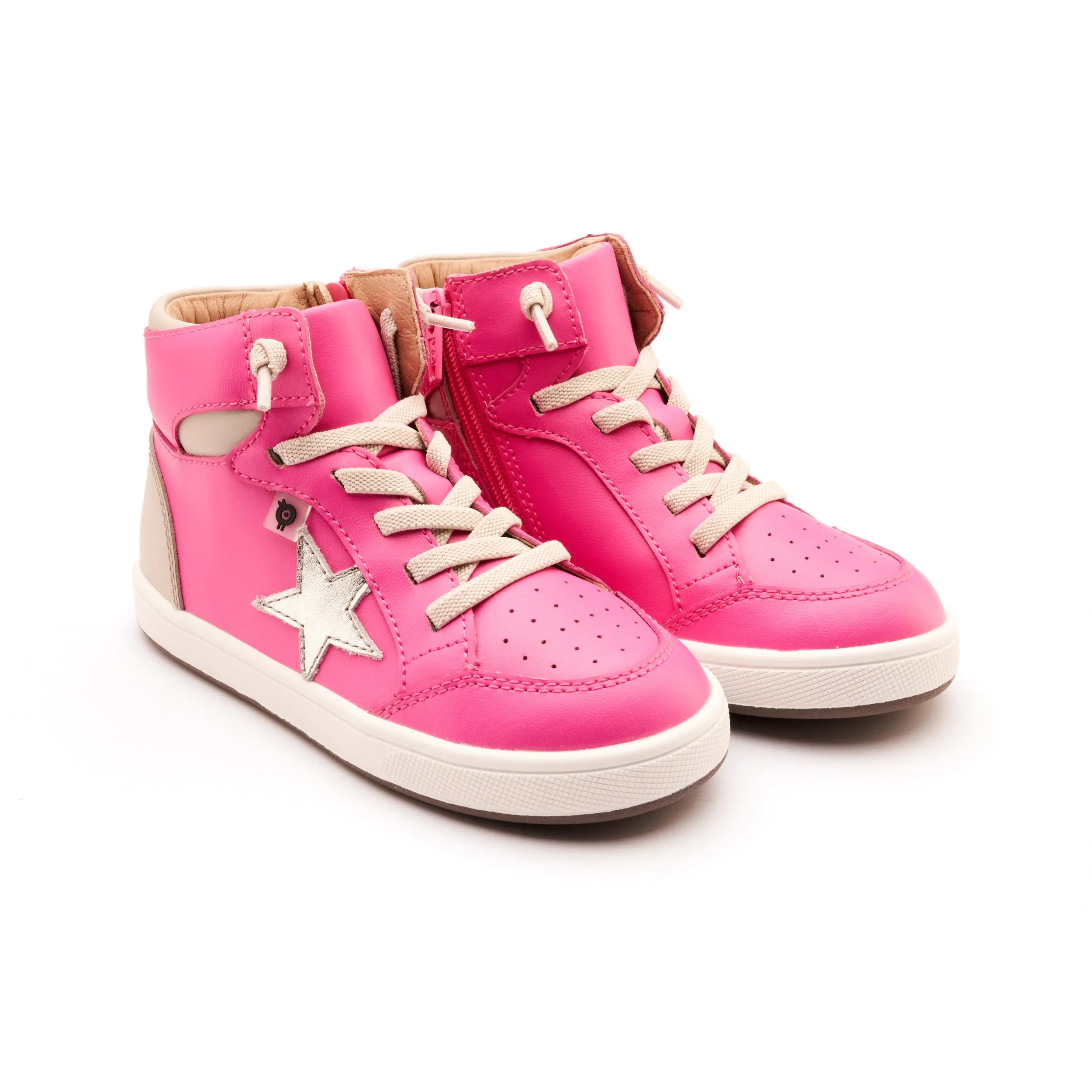 Old Soles Girl's and Boy's Starling Casual Shoes - Rosy / Gris / Silver Hiking Shoes