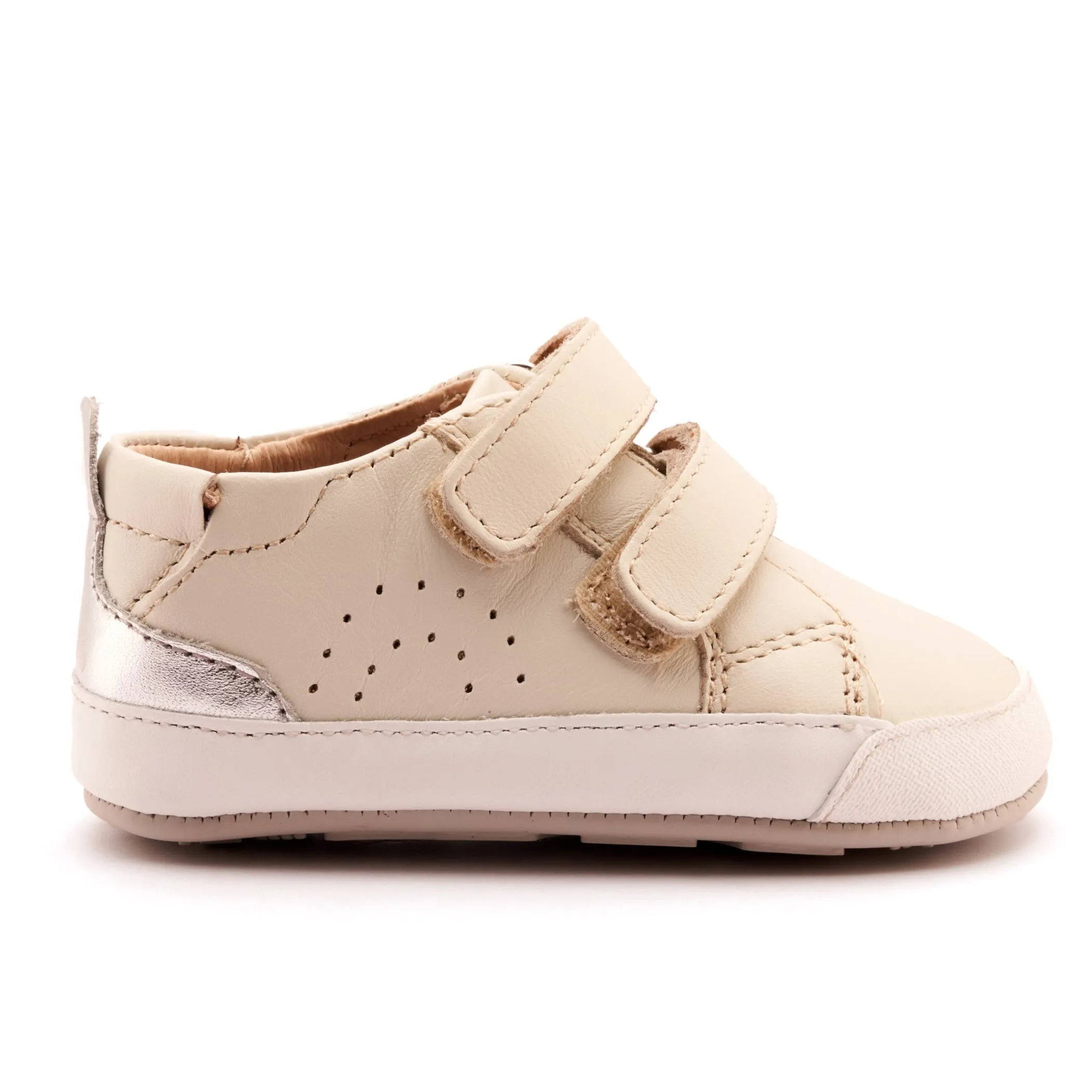 Waterproof kids' items Old Soles Girl's Baby Tot Casual Shoes - Vanilla / Silver