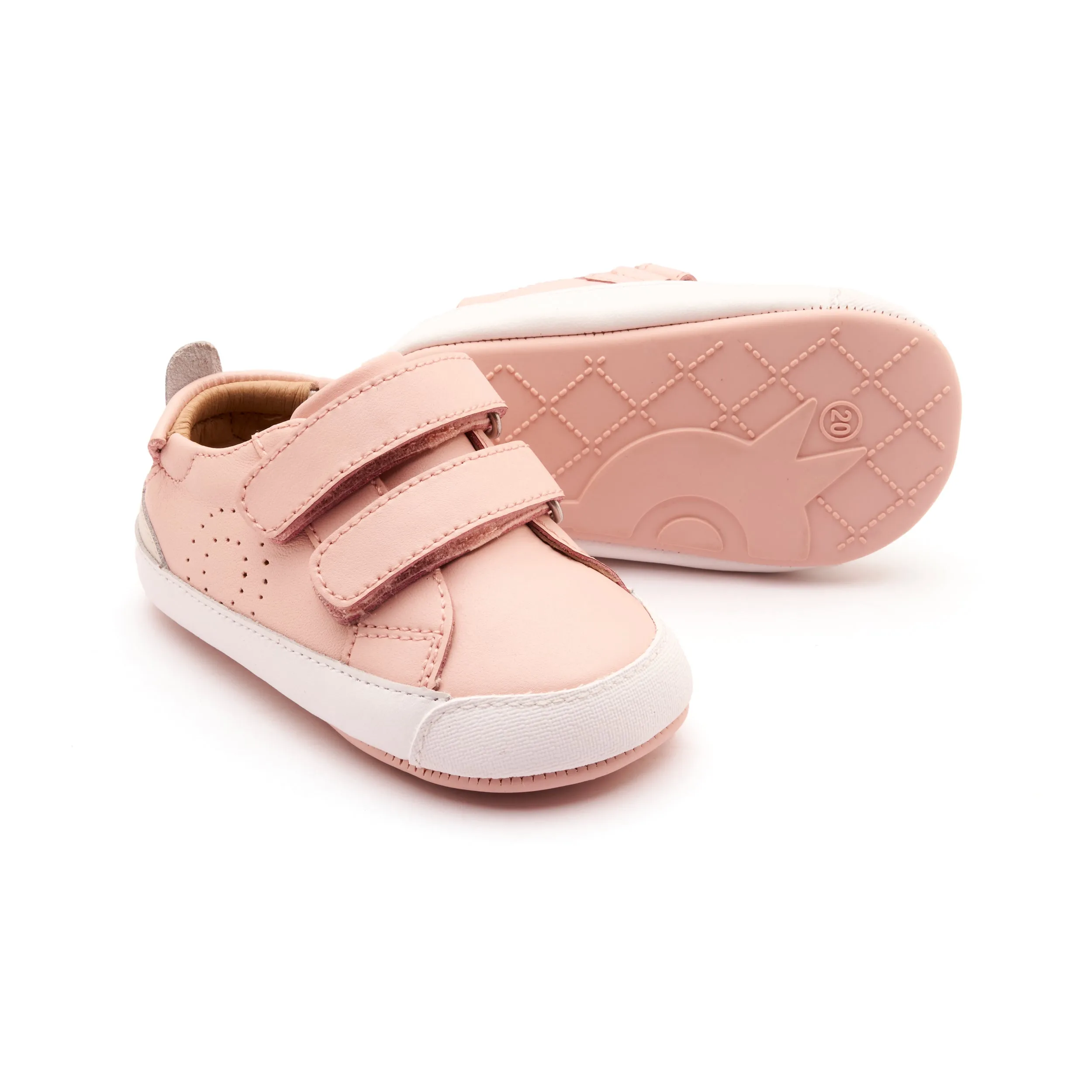 Old Soles Girl's BabyTot Casual Shoes - Powder Pink / Sporco Breathable Material