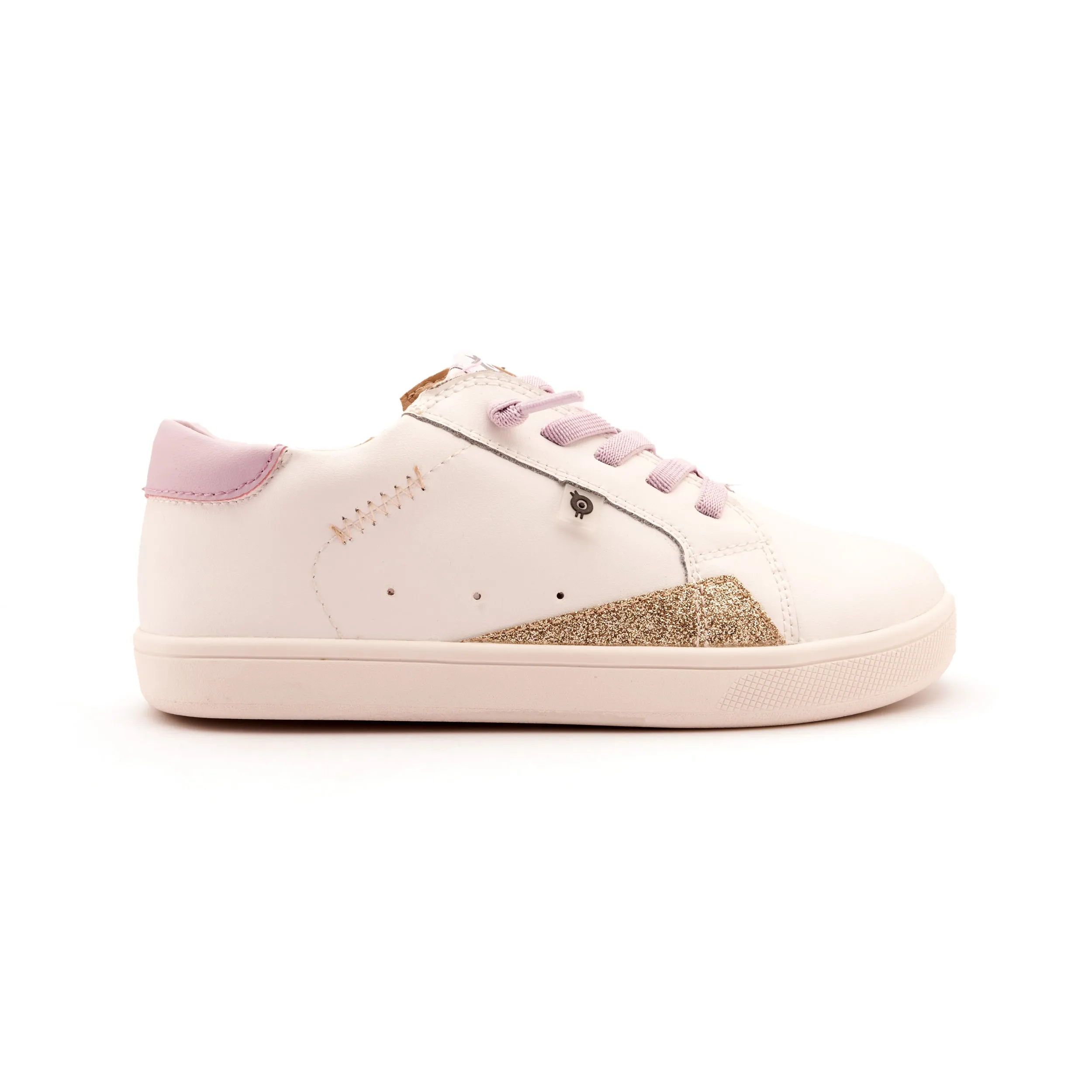 Old Soles Girl's Blade Runner Casual Shoes - Snow / Lilium / Glam Gold Platforms