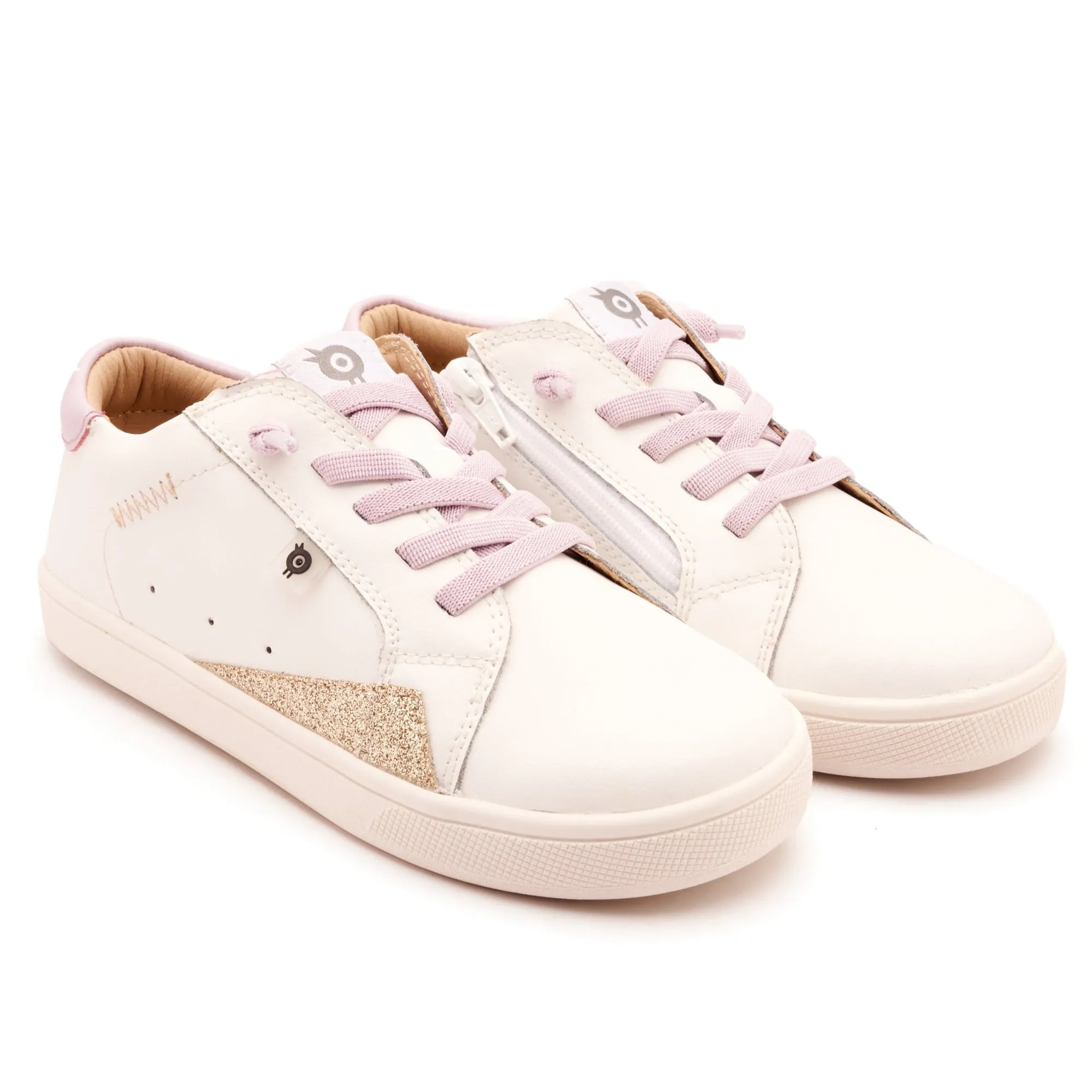 Old Soles Girl's Blade Runner Casual Shoes - Snow / Lilium / Glam Gold Platforms