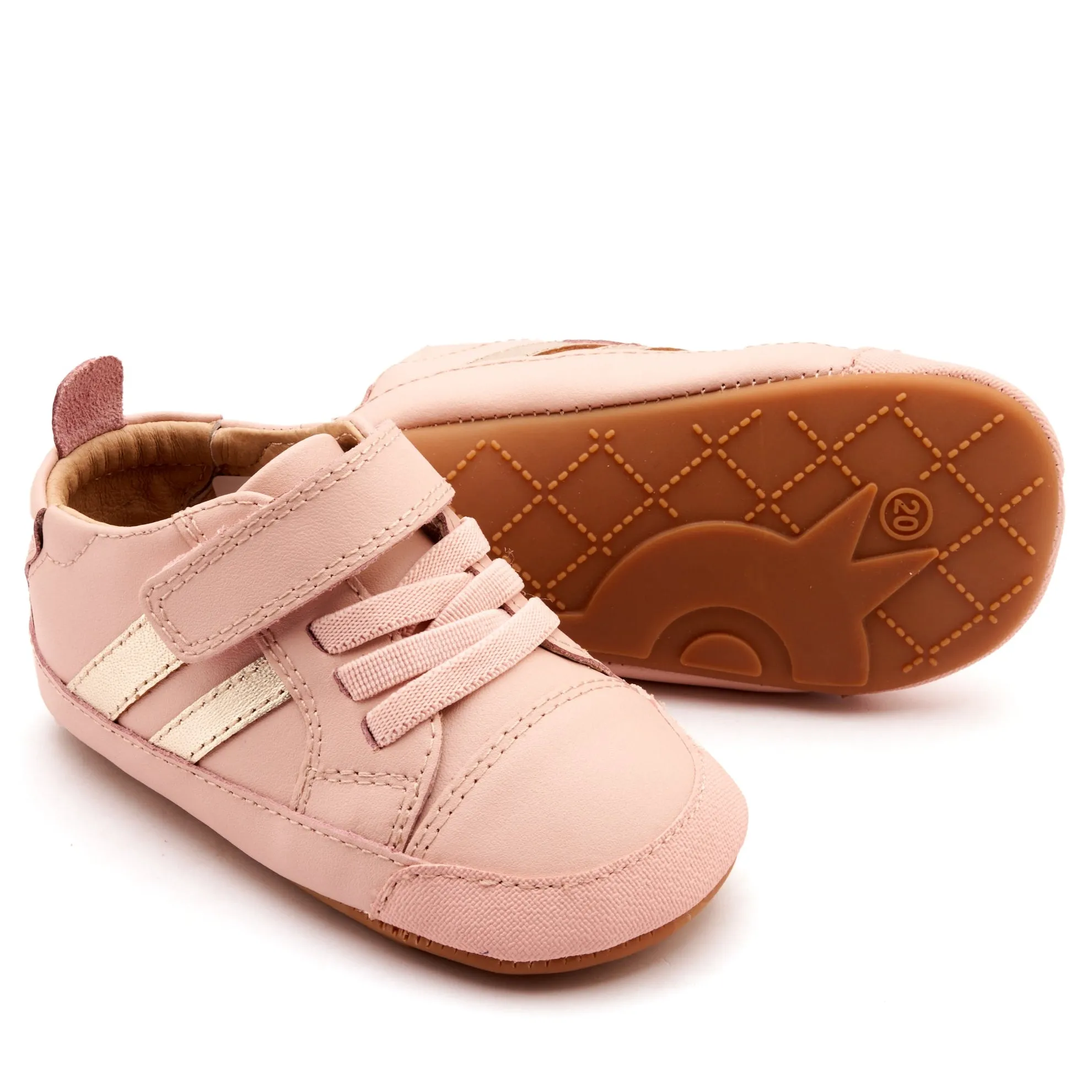 Old Soles Girl's Low Roller Casual Shoes - Dalia / Gold Toddler - sized shoes