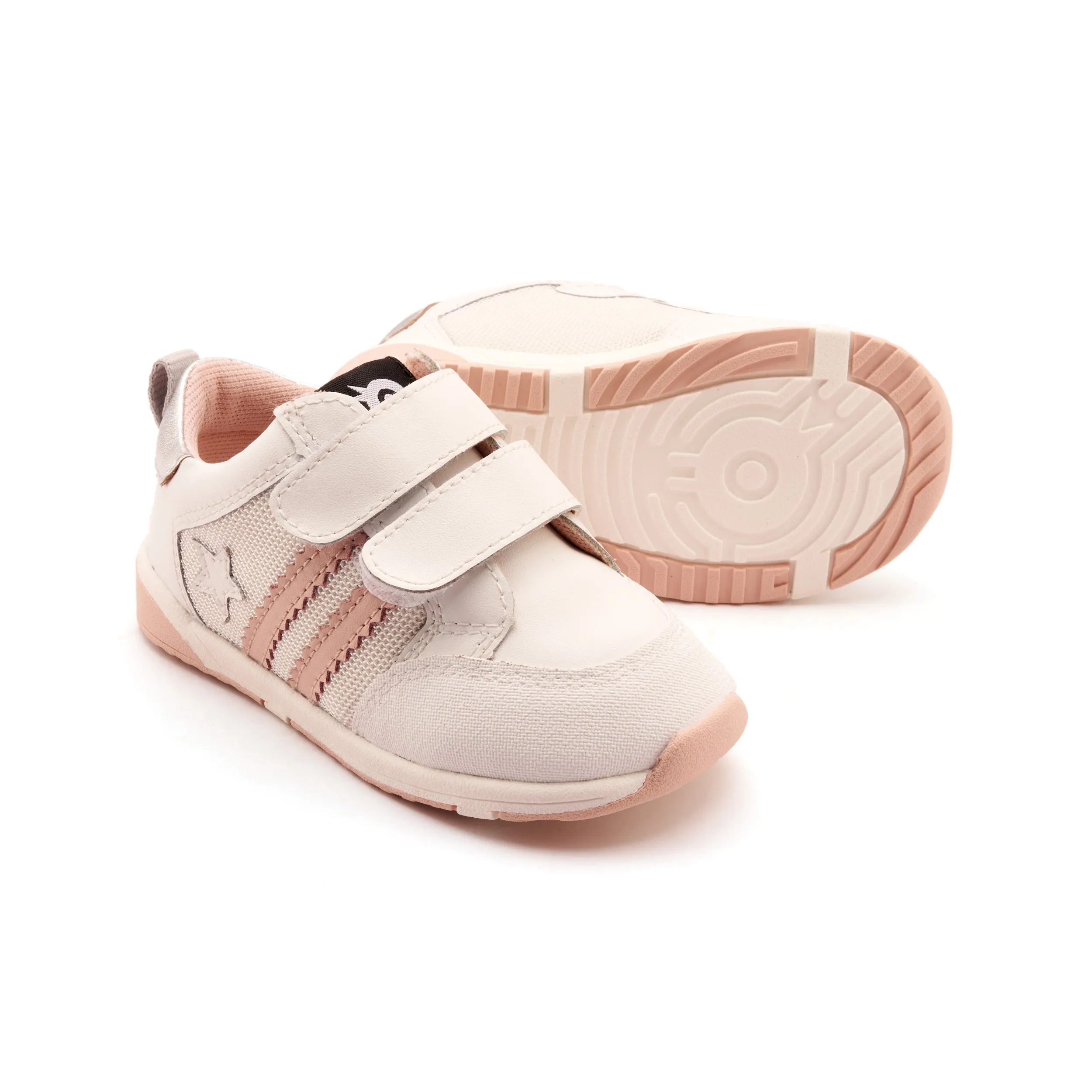 Old Soles Girl's Marvel Squad Casual Shoes - Snow / Powder Pink / Silver Light Kids