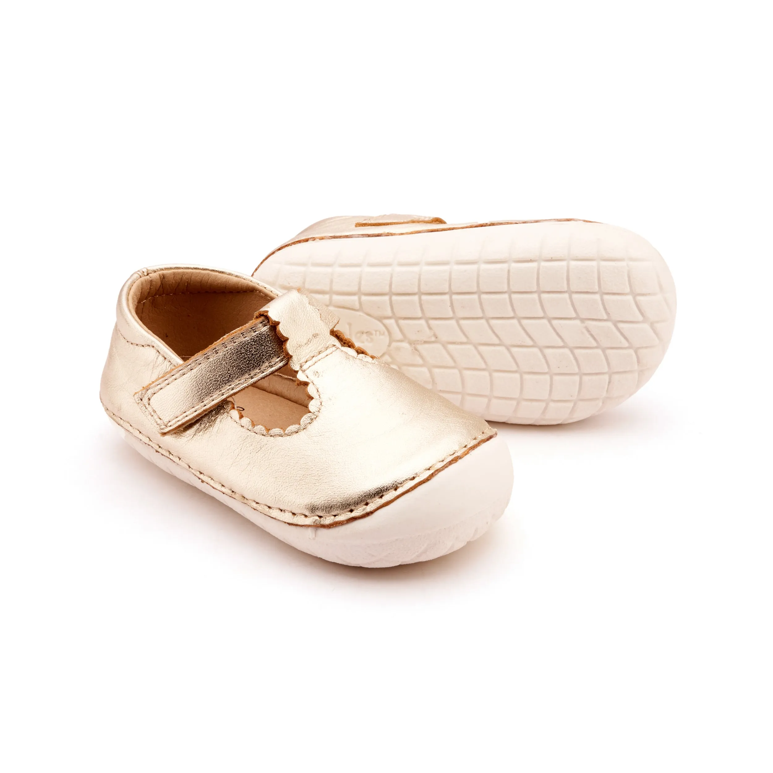 Old Soles Girl's Pave Classic-T Mary Jane Shoes - Gold / Snow Great Deals