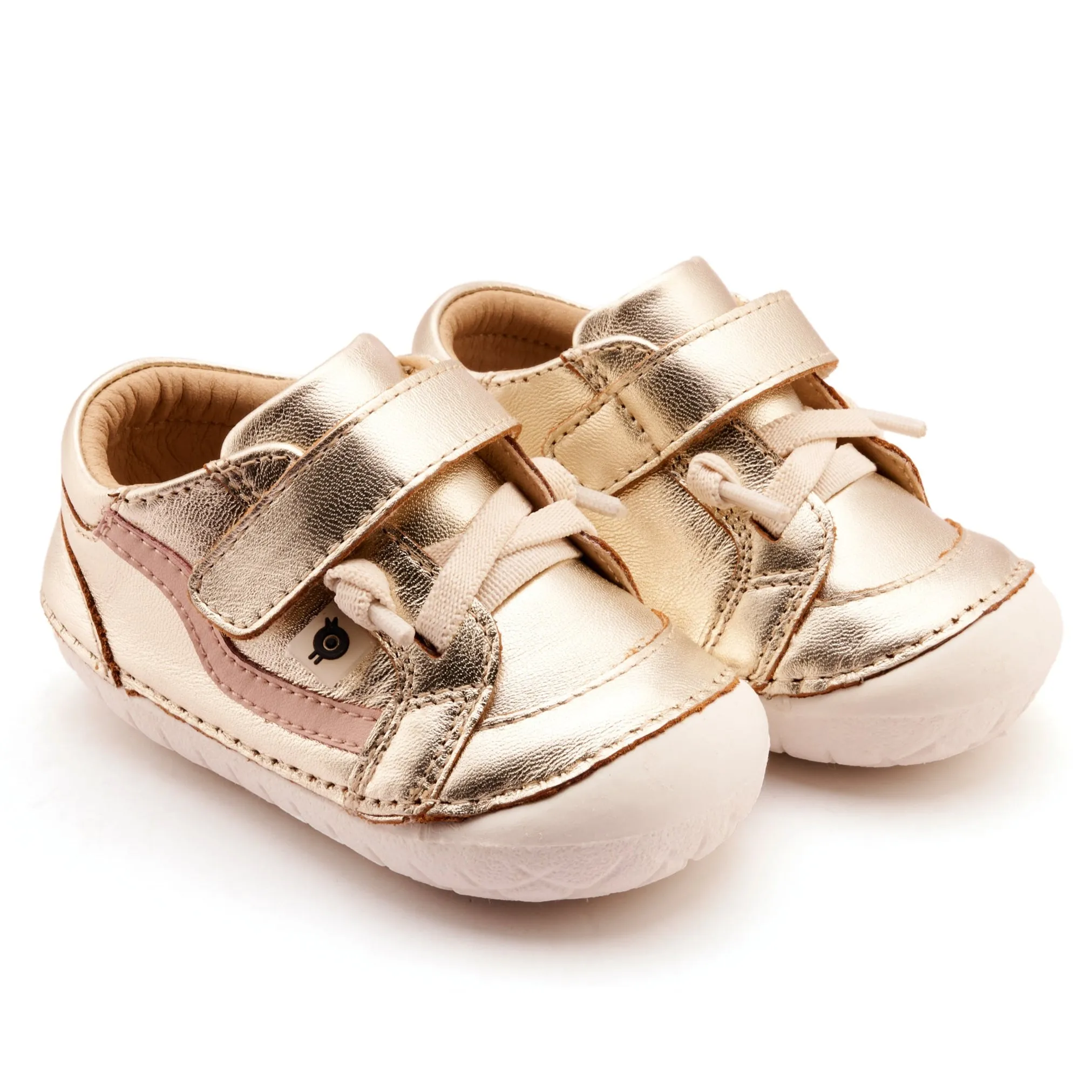 Old Soles Girl's Pave Squiggle Casual Shoes - Gold / Powder Pink Middle - school - sized shoes
