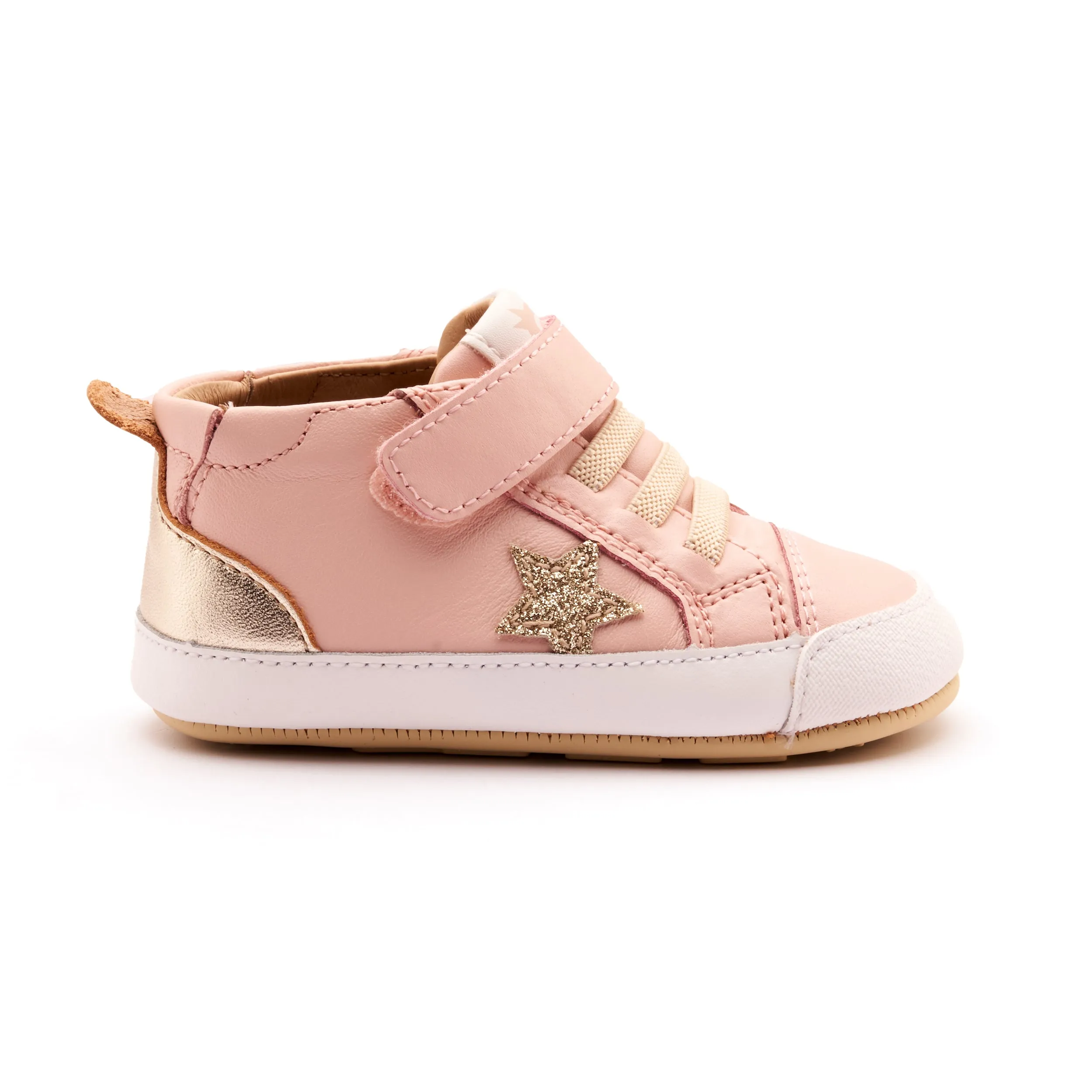 Summer kids' fashion Synthetic kids' shoes Old Soles Girl's Platinum Bub Casual Shoes - Powder Pink / Gold / Glam Gold