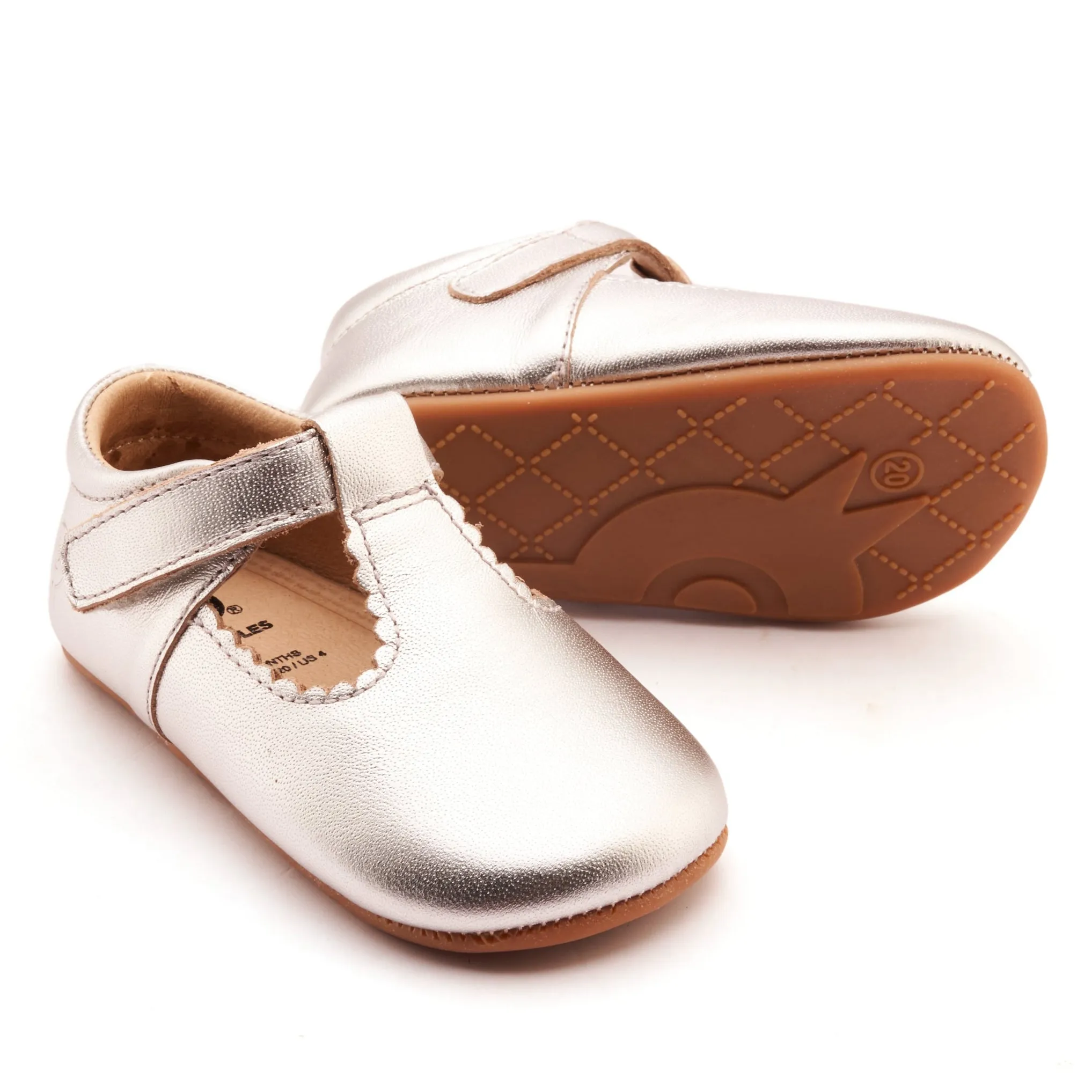 Old Soles Girl's Rose Baby Casual Shoes - Silver Running Shoes