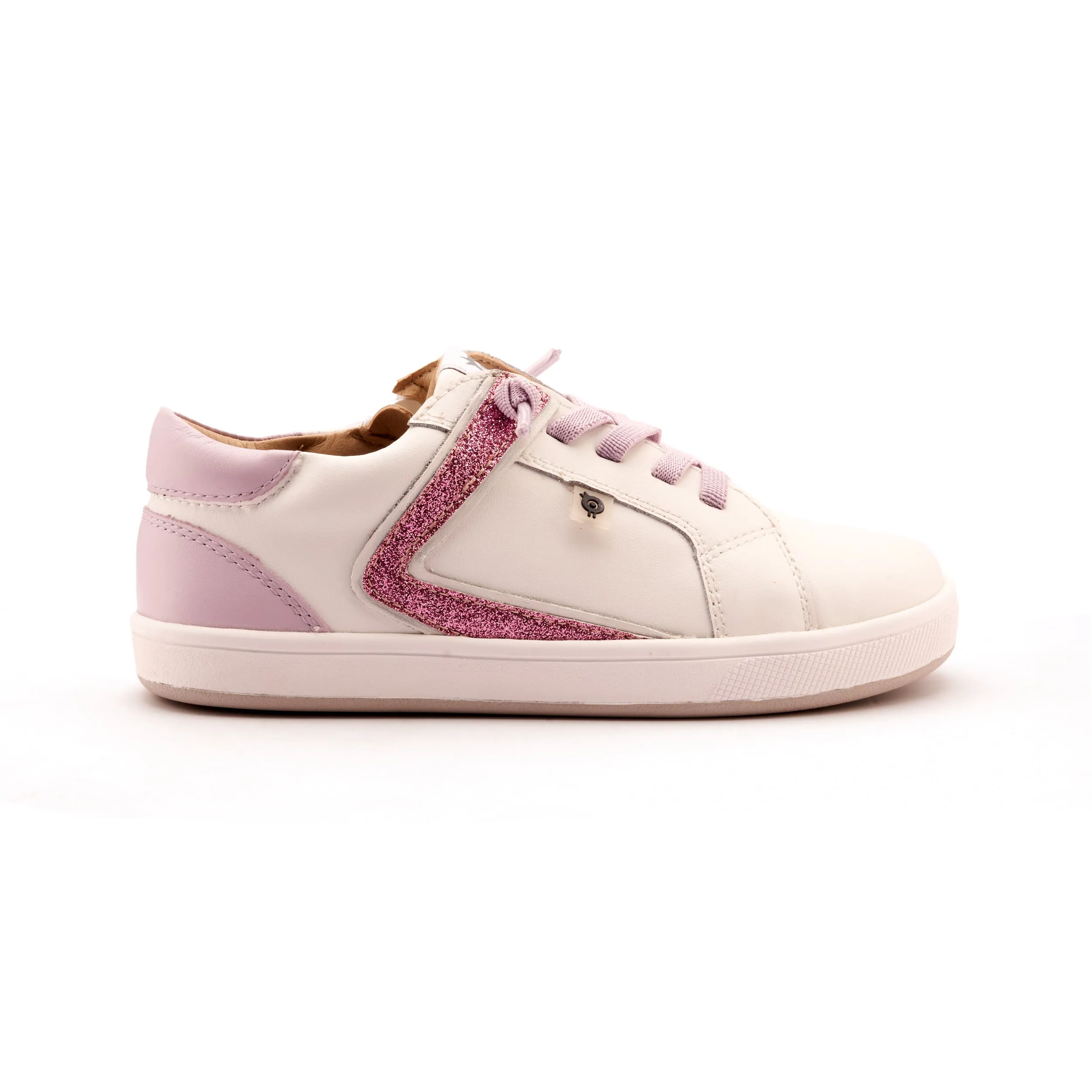 Old Soles Girl's Sash Runner Casual Shoes - Snow / Lilium / Glam Pink Bold Kids