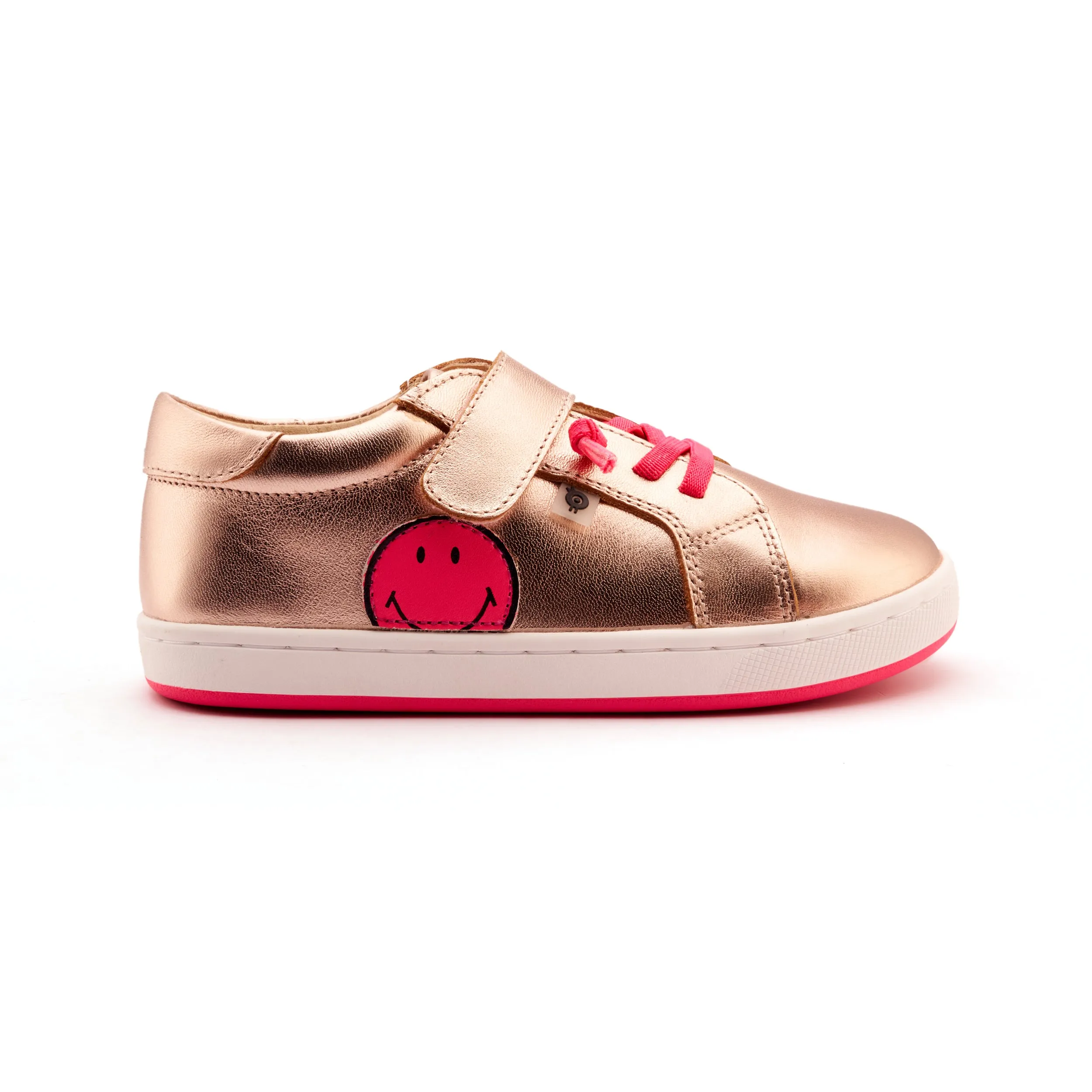 Old Soles Girl's Smiles Casual Shoes - Copper / Fluro Pink Trendy Kids