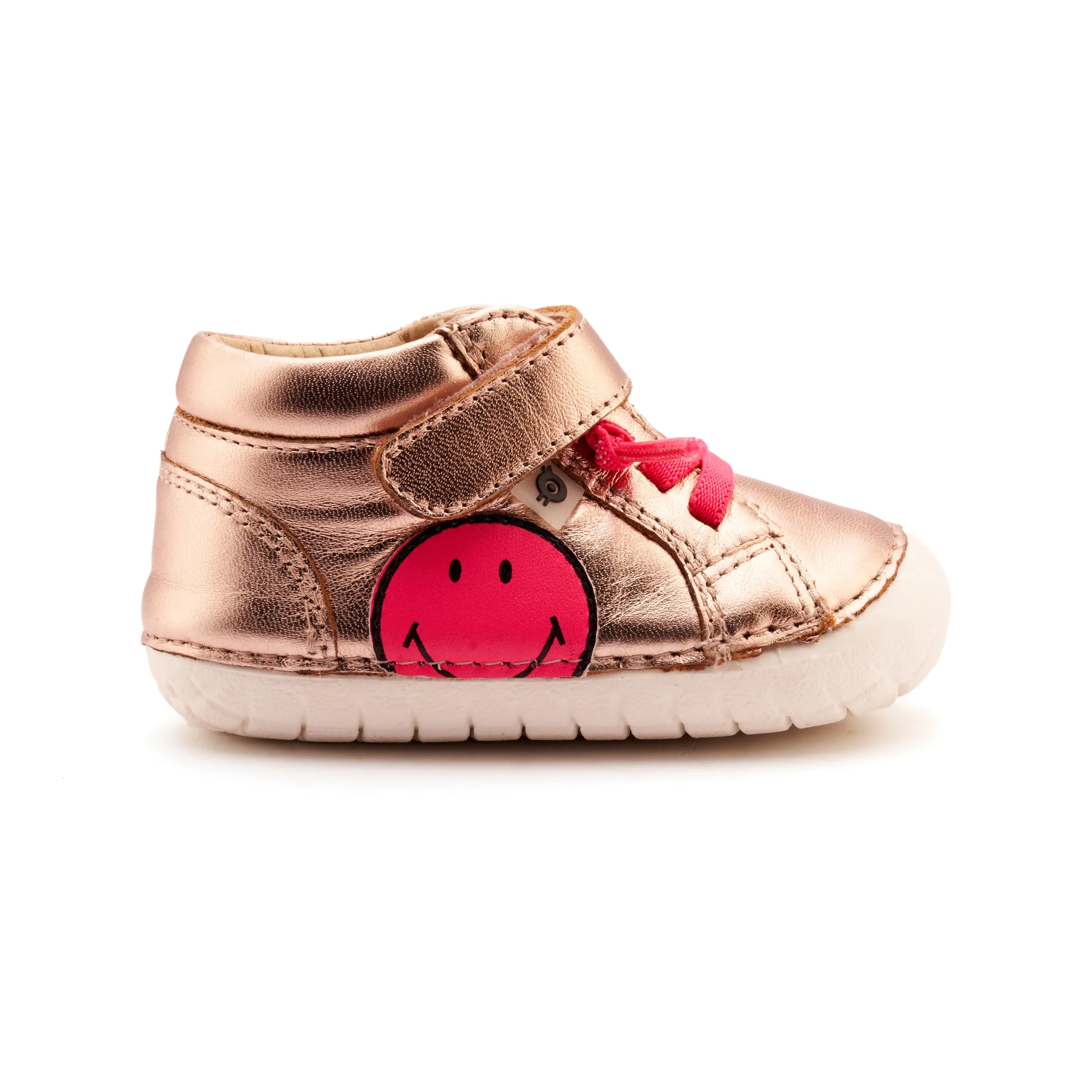 Old Soles Girl's Smiles Pave Casual Shoes - Copper / Fluro Pink Safe Transactions