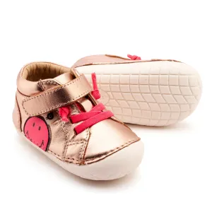 Kids' casual shoes Old Soles Girl's Smiles Pave Casual Shoes - Copper / Fluro Pink