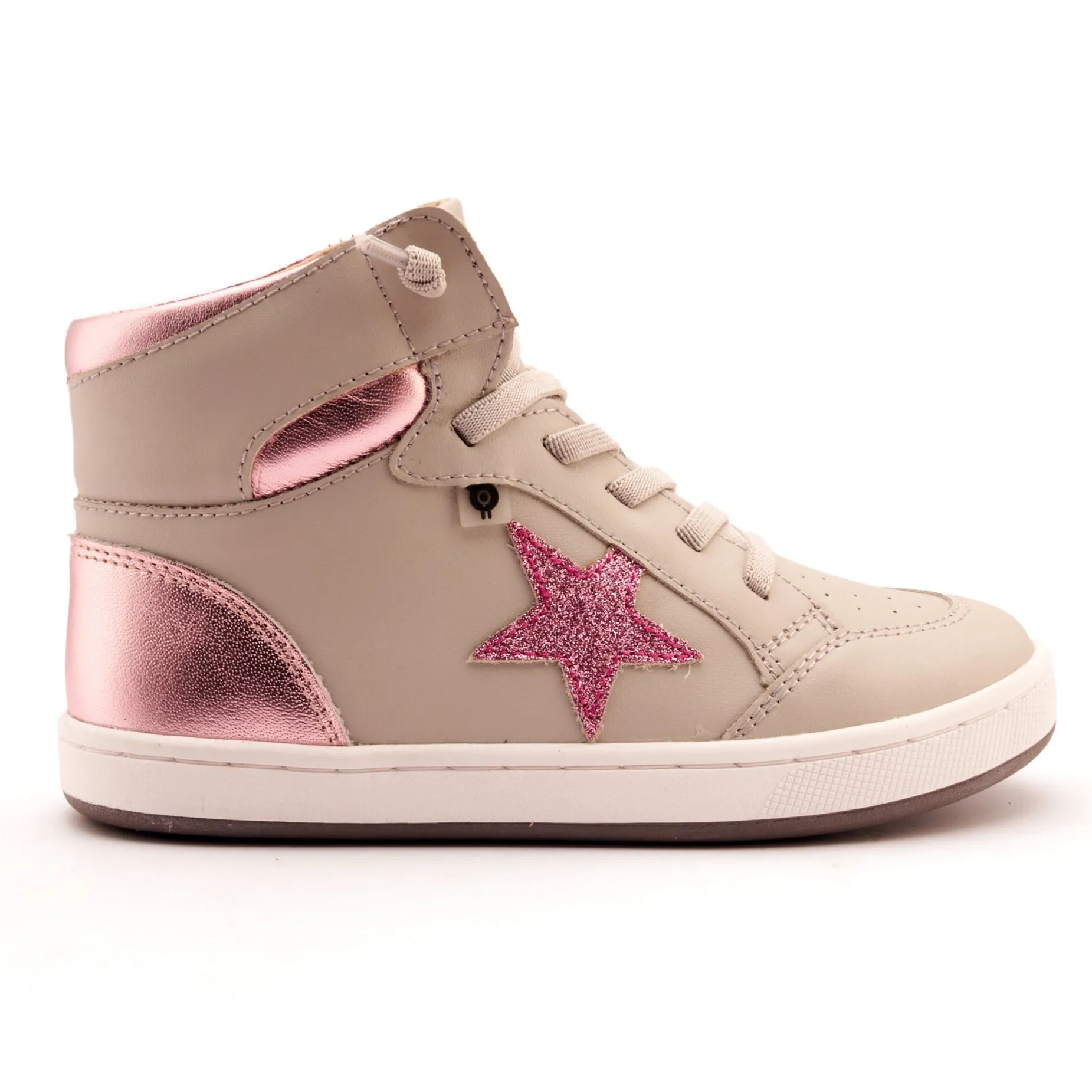 Old Soles Girl's Starling Casual Shoes - Gris / Pink Frost / Glam Pink Fashionable Look