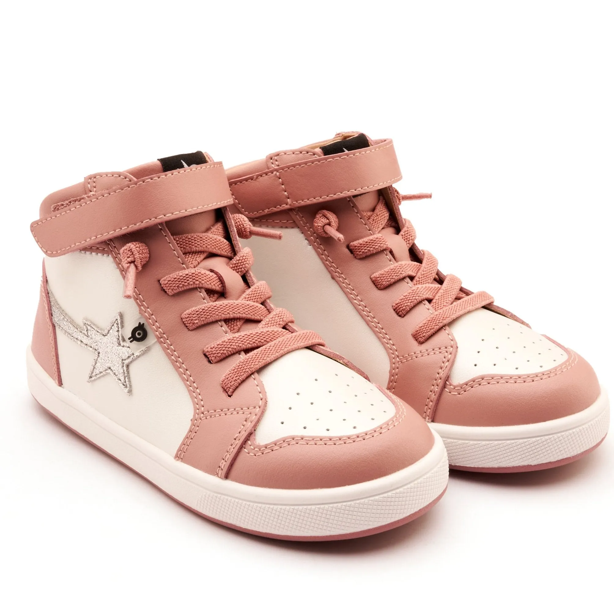 Old Soles Girl's Team-Star Casual Shoes - Kiss / Nacardo Blanco / Glam Argent Unique Styles