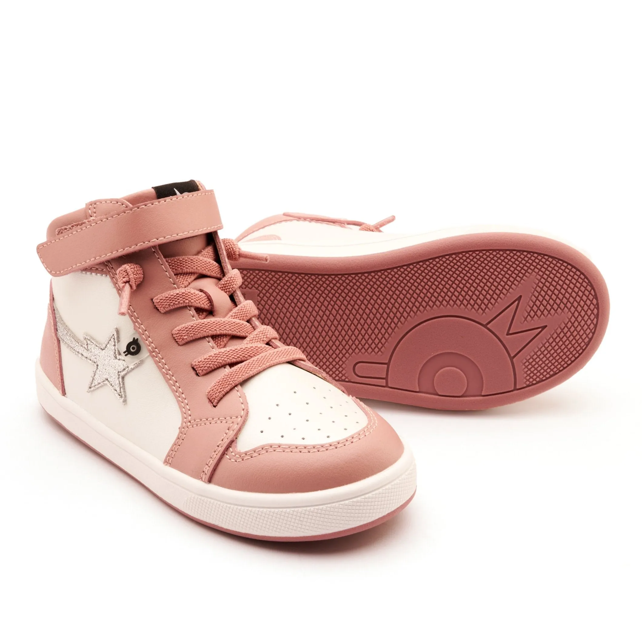 Old Soles Girl's Team-Star Casual Shoes - Kiss / Nacardo Blanco / Glam Argent Kids' winter shoes