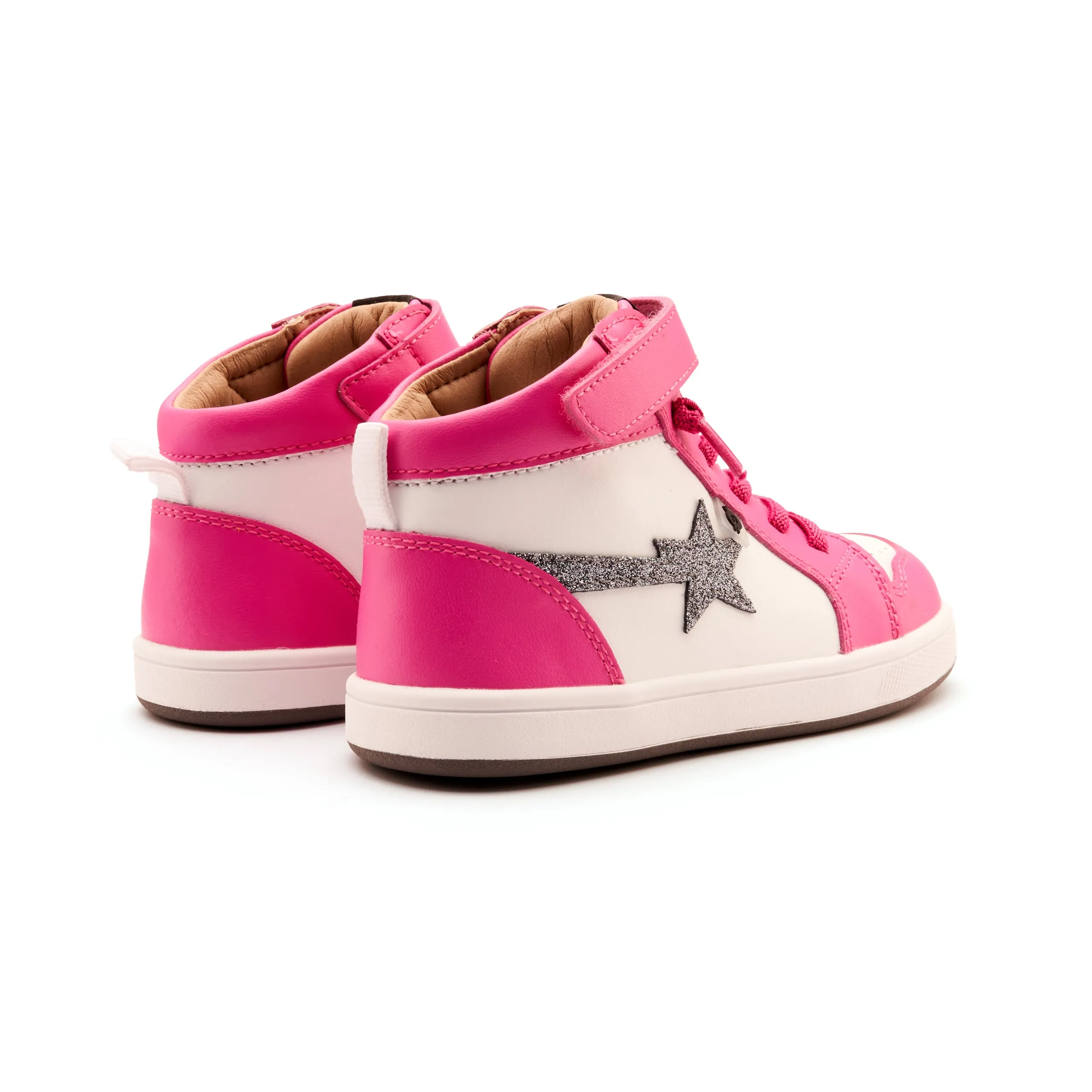 Old Soles Girl's Team-Star Casual Shoes - Rosy / Snow / Glam Gunmetal Product Range