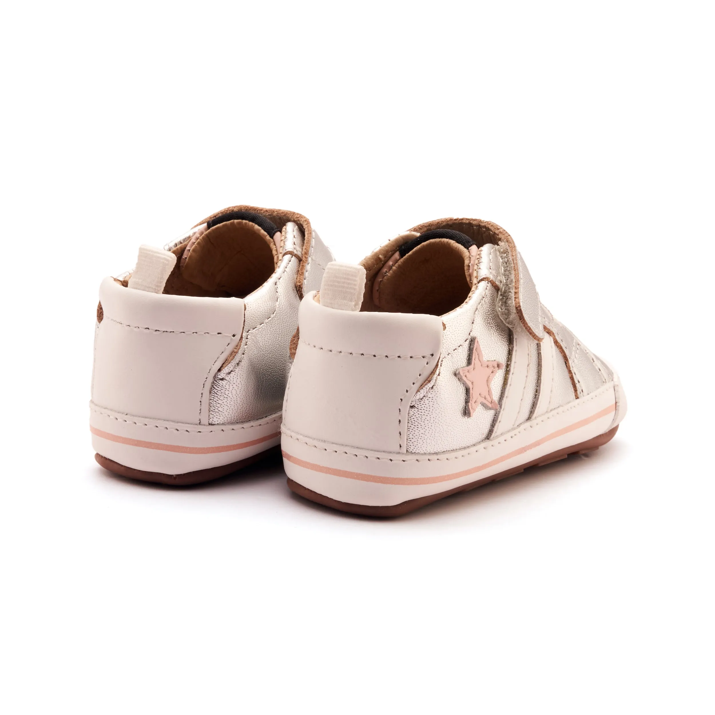 Old Soles Girl's Wos Baby Casual Shoes - Silver Sports Wear