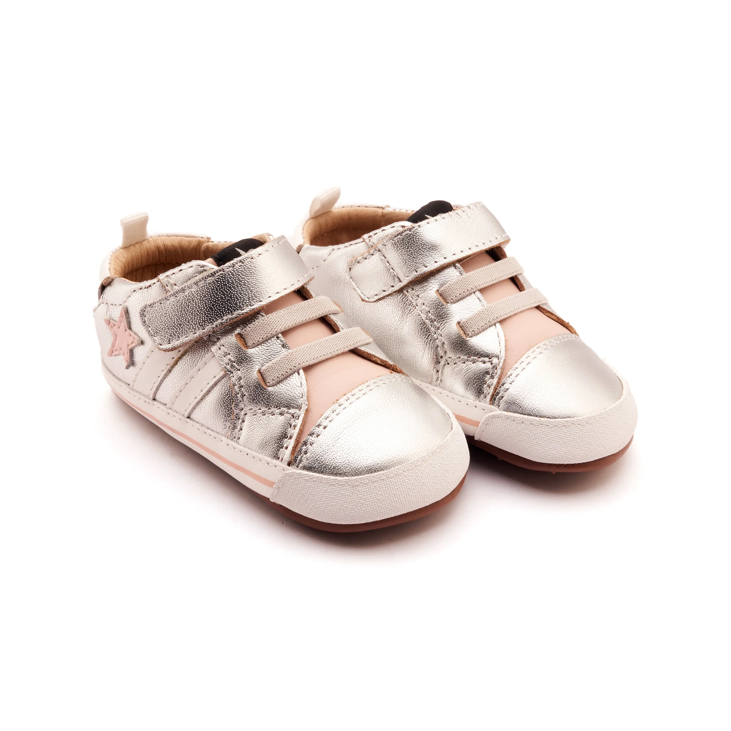 Old Soles Girl's Wos Baby Casual Shoes - Silver Sports Wear
