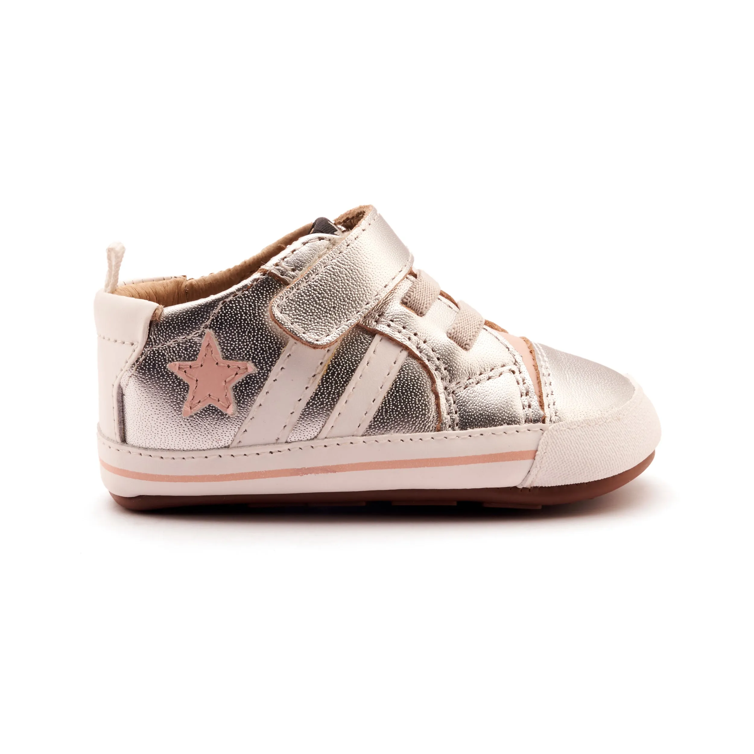 Old Soles Girl's Wos Baby Casual Shoes - Silver Sports Wear