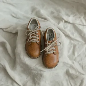 Cool kids' shoes Colorful kids' fashion Oliver Oxford - Tan/Cognac