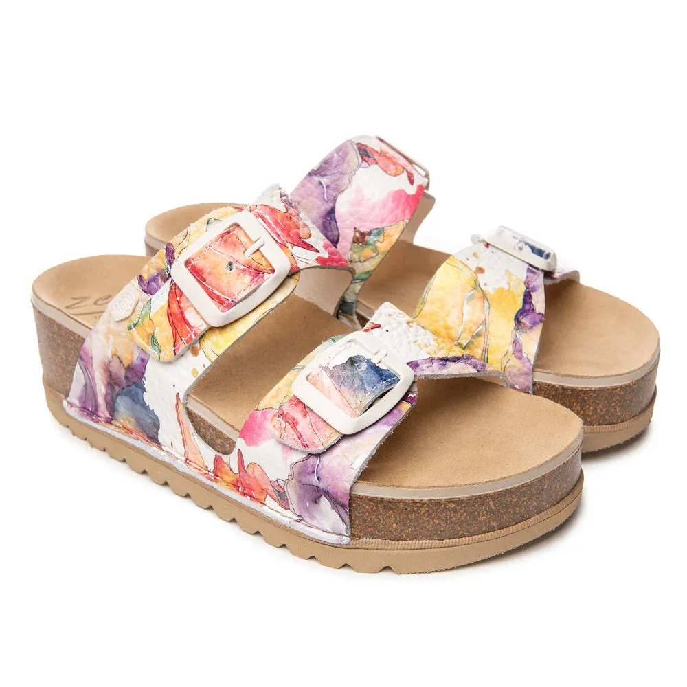 ON FOOT AURORA FLORES - WHITE MULTI Perfect for Outdoors
