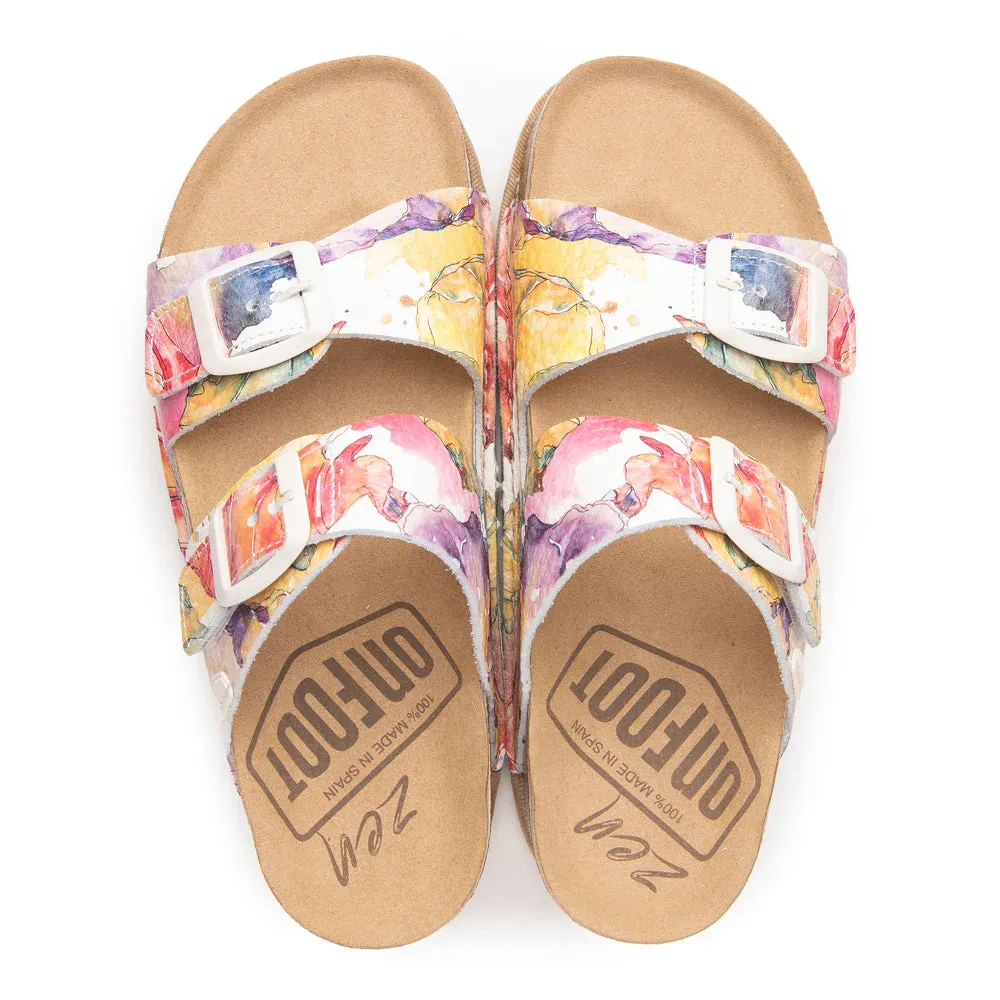 ON FOOT AURORA FLORES - WHITE MULTI Perfect for Outdoors