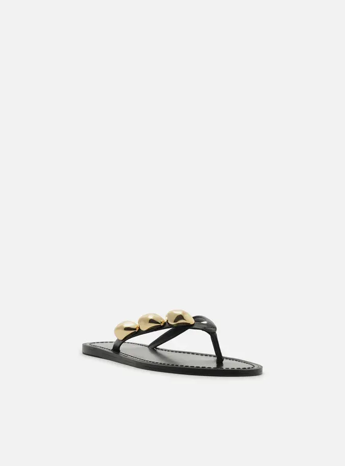 On Trend Sunny Leather Flat