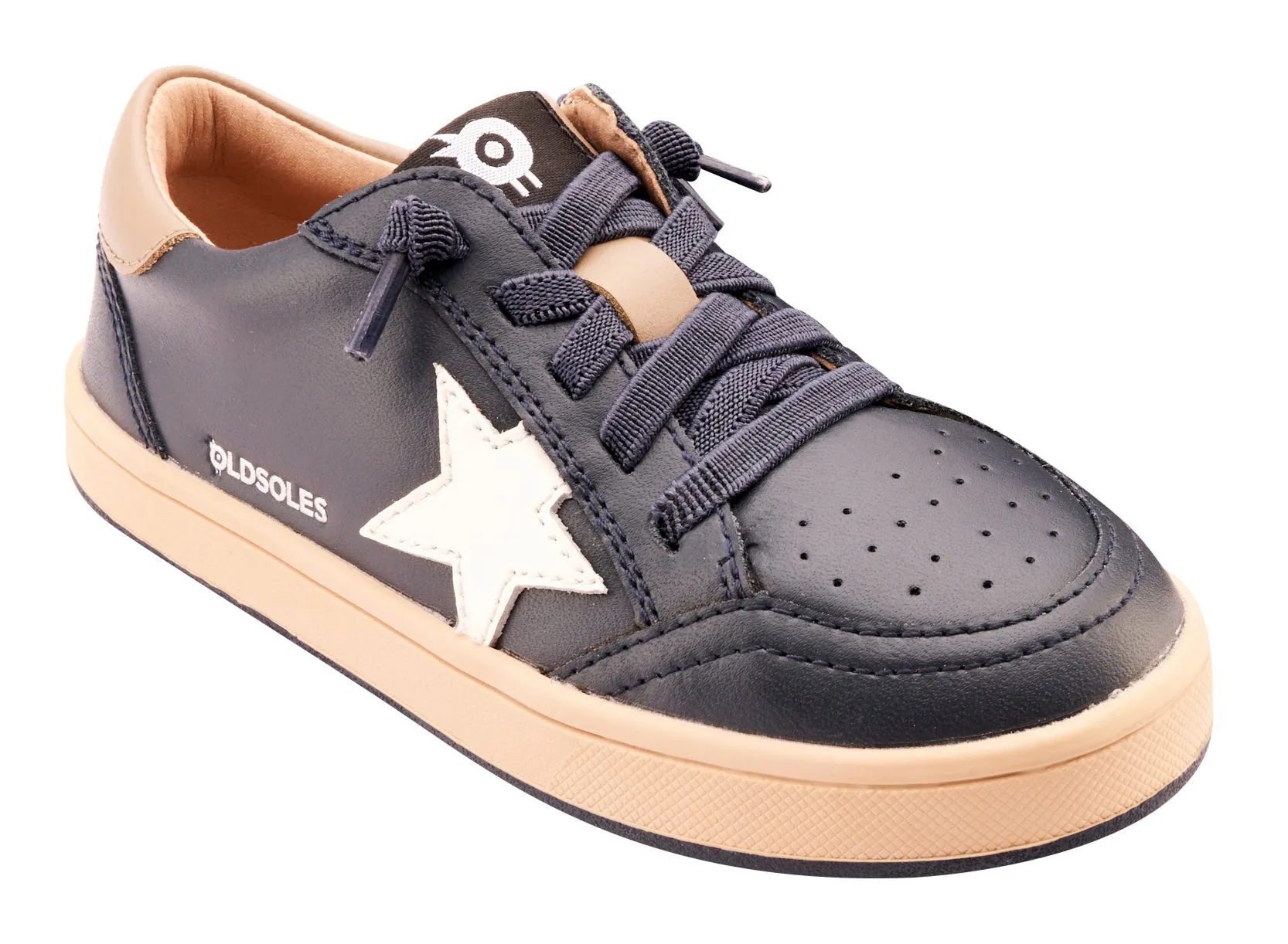 Online Presence Old Soles Boy's and Girl's 1006 Platinum Runner Casual Shoes - Navy / Snow / Taupe / Natural Navy Sole