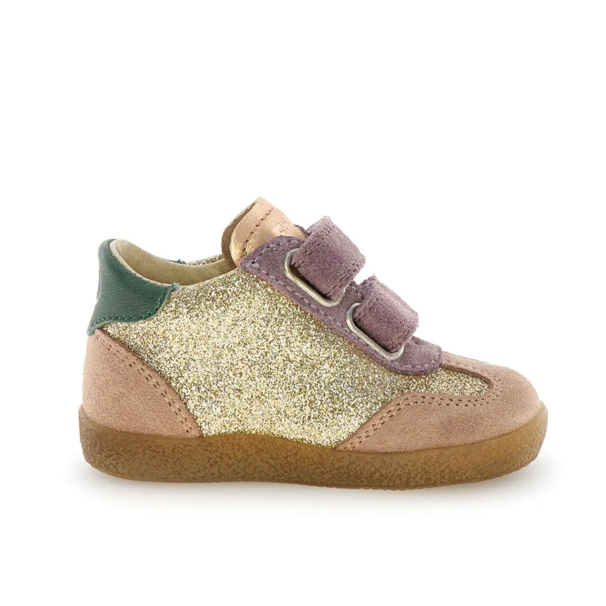 Online Shopping Falcotto Girl's Saleo Vl Casual Shoes with Hoop and Loop Fastener - Platinum/Pink