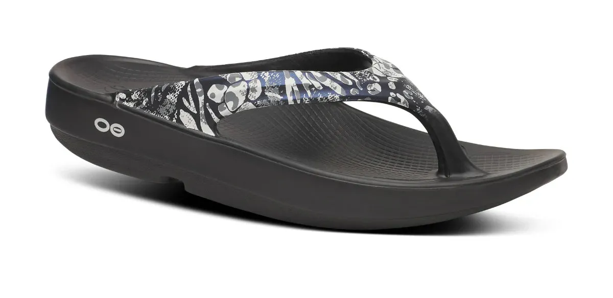OOFOS OOLALA LIMITED SANDAL - BLACK MULTI Comfort and style