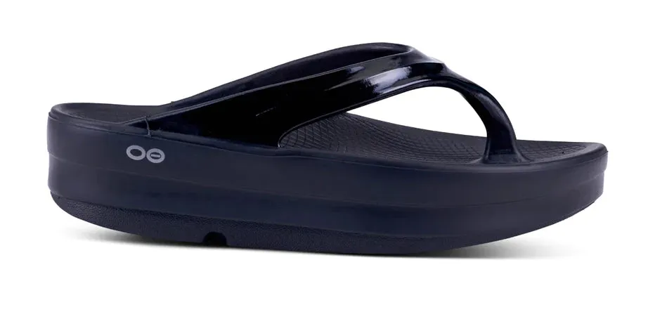 OOFOS OOMEGA THONG - BLACK - 1410BLK Foot Comfort